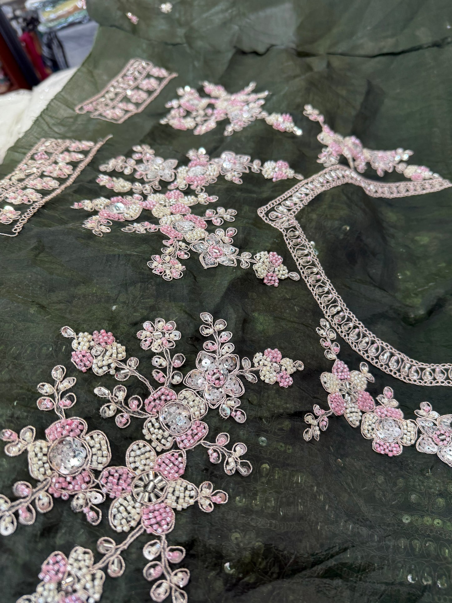 Beautiful designer semi stitched fully embroidery lengha