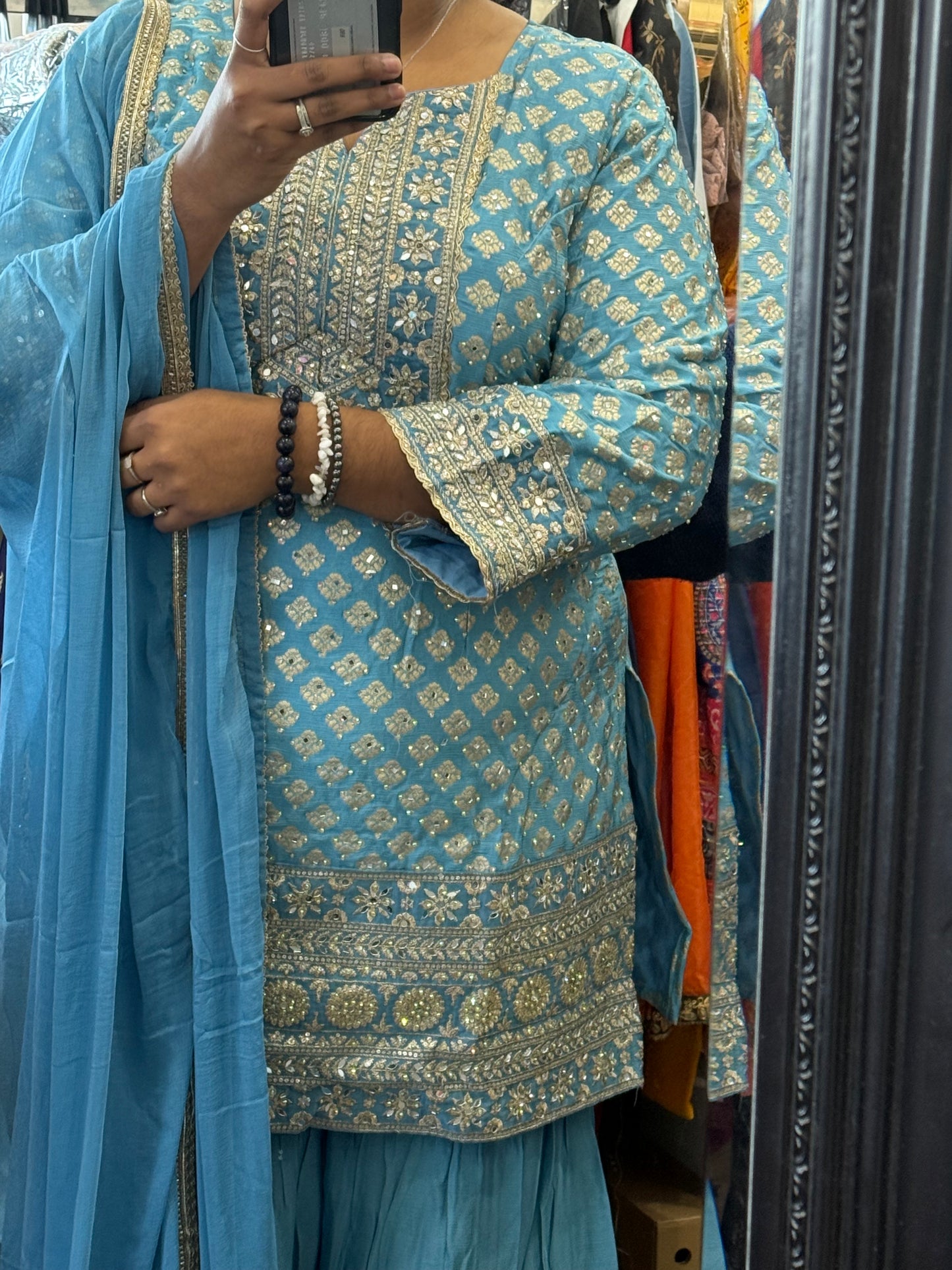 Beautiful designer sharara suit