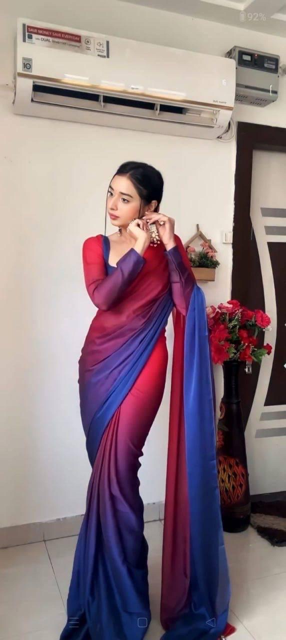 Beautiful designer readymade one minute saree