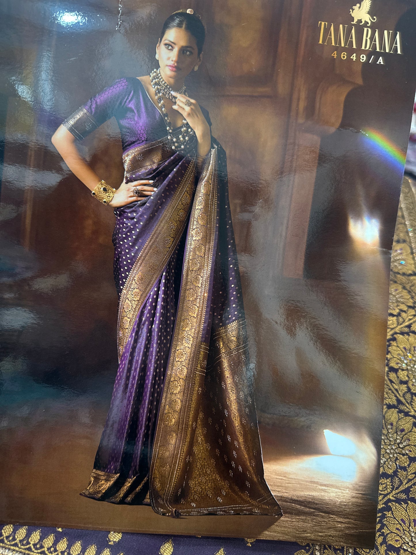 Beautiful designer pure silk stone work saree