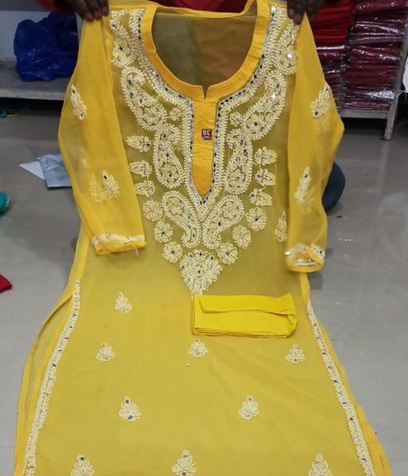 Beautiful designer mirror Kurti