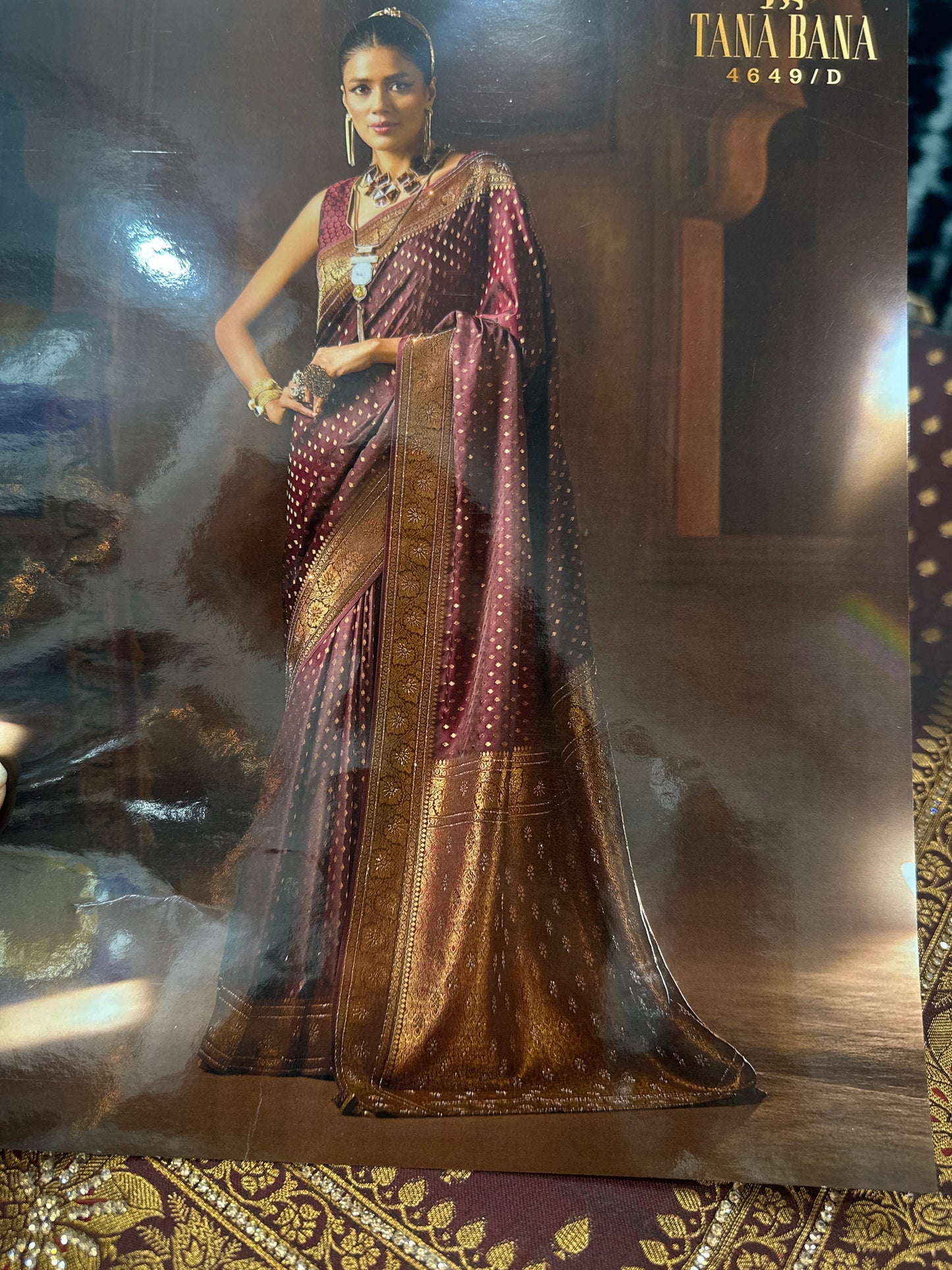Beautiful designer pure silk stone work saree