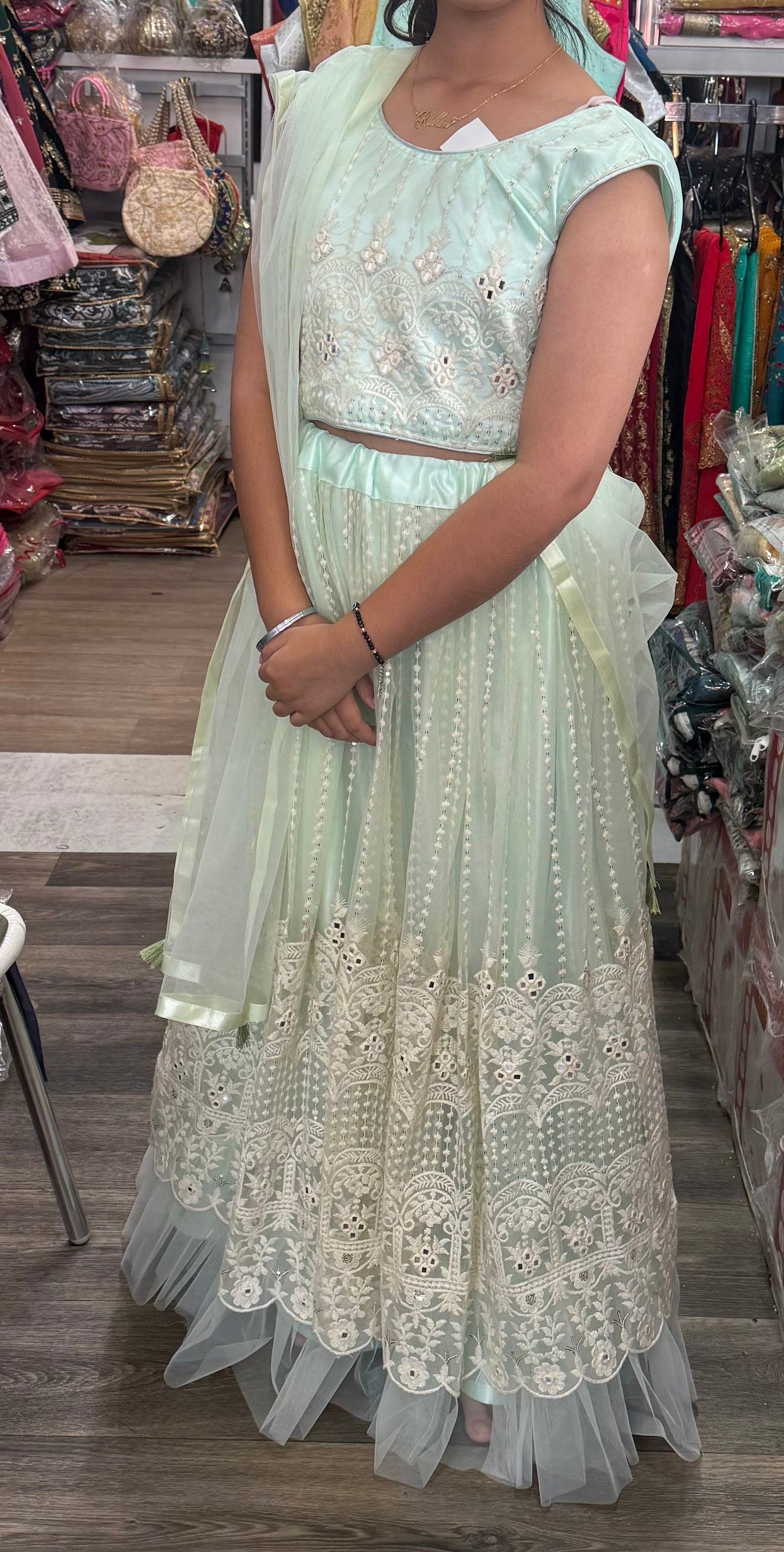 Beautiful designer lucknowi embroidery lengha choli