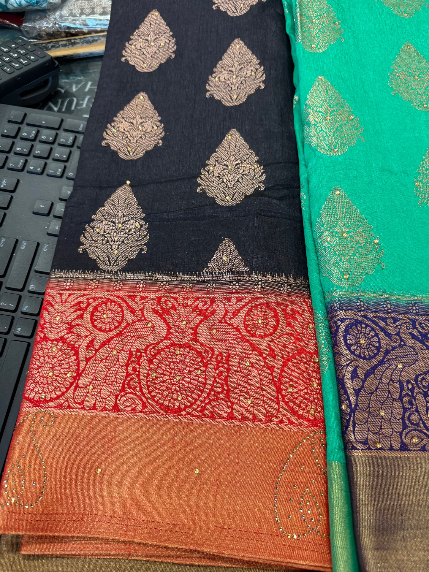 Beautiful designer silk saree