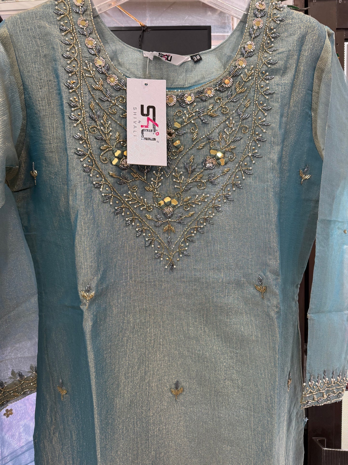 Beautiful designer plazo suit