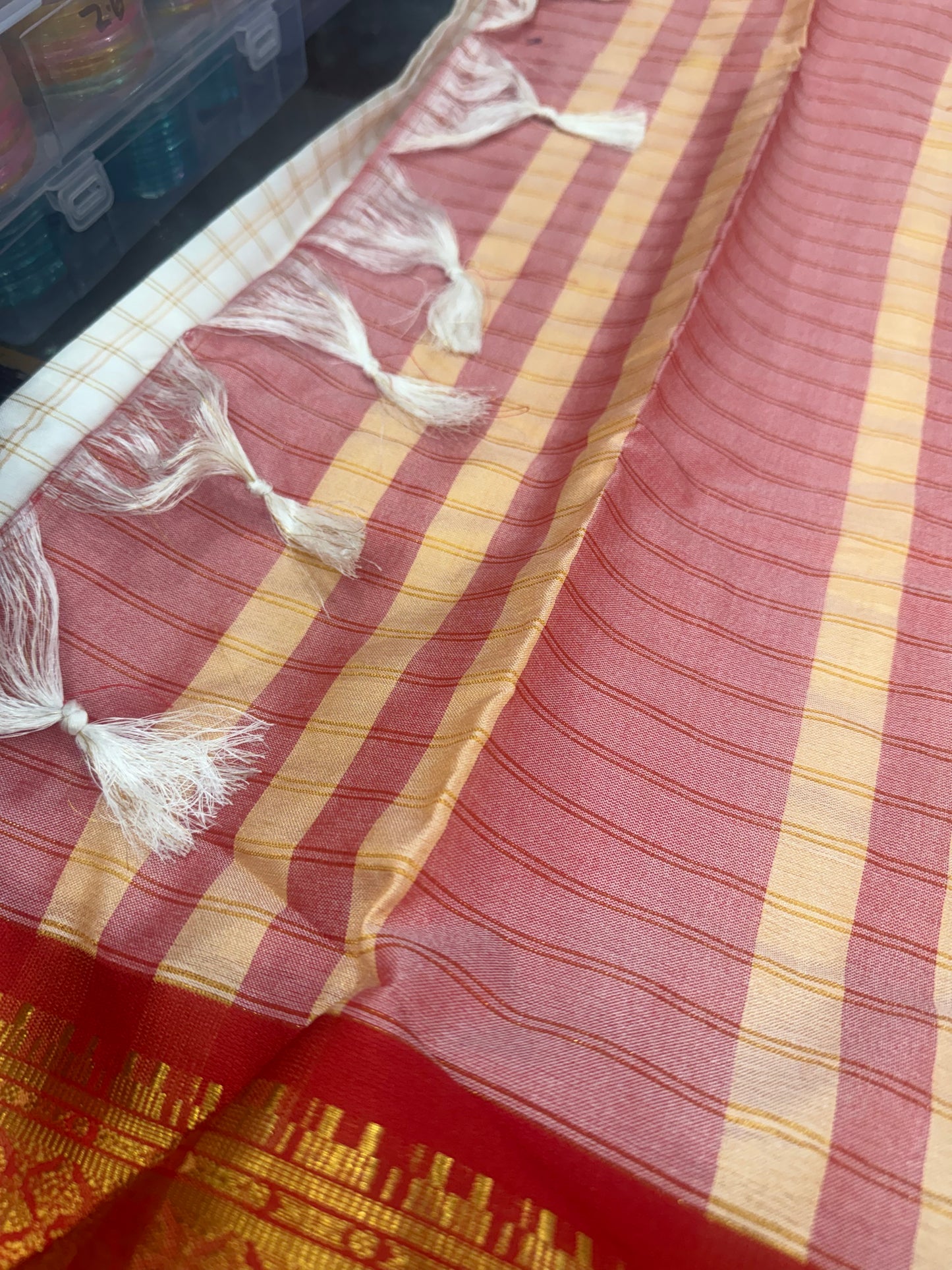 Beautiful designer saree & blouse combo