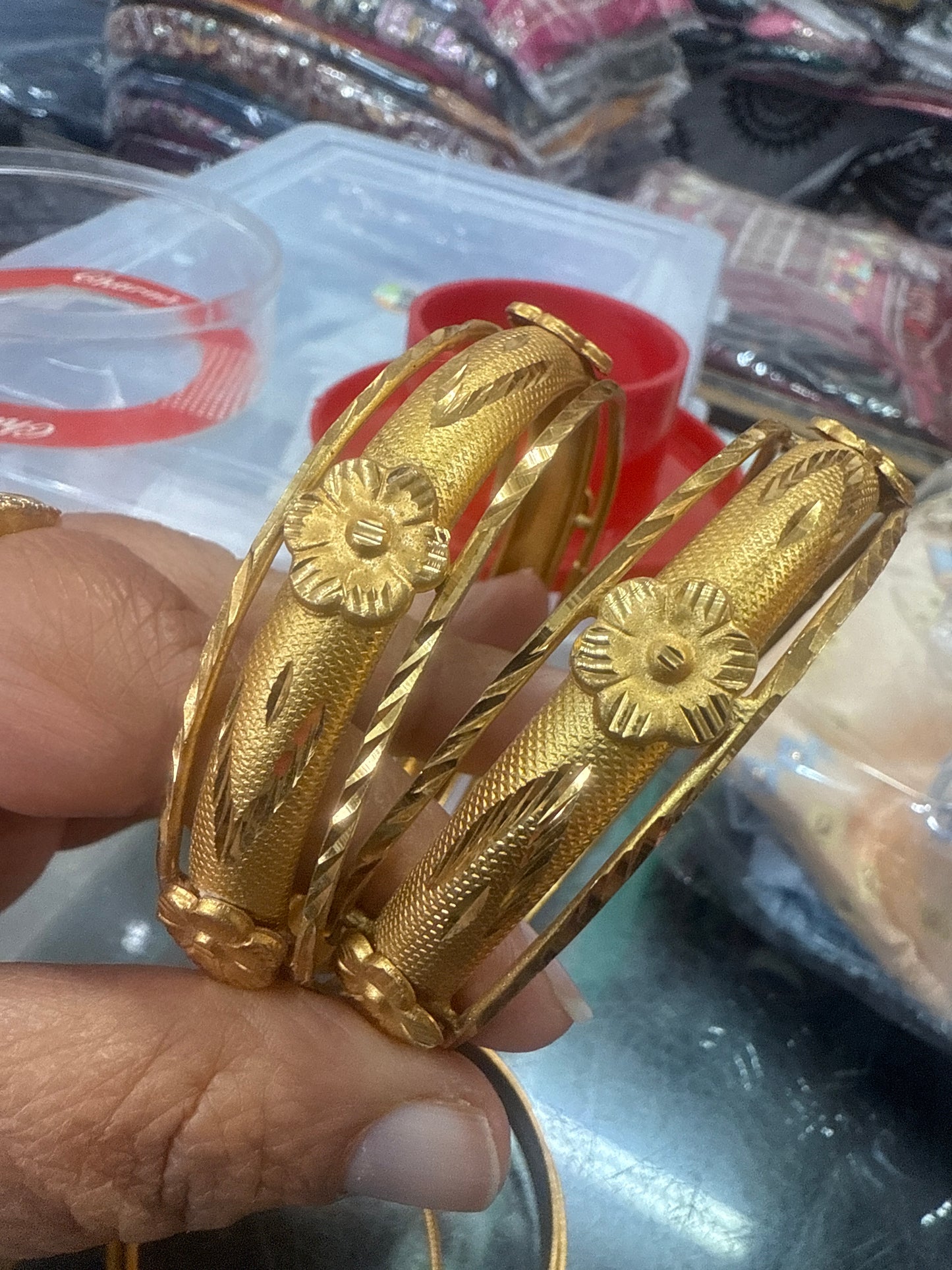 Beautiful gold plated bangles