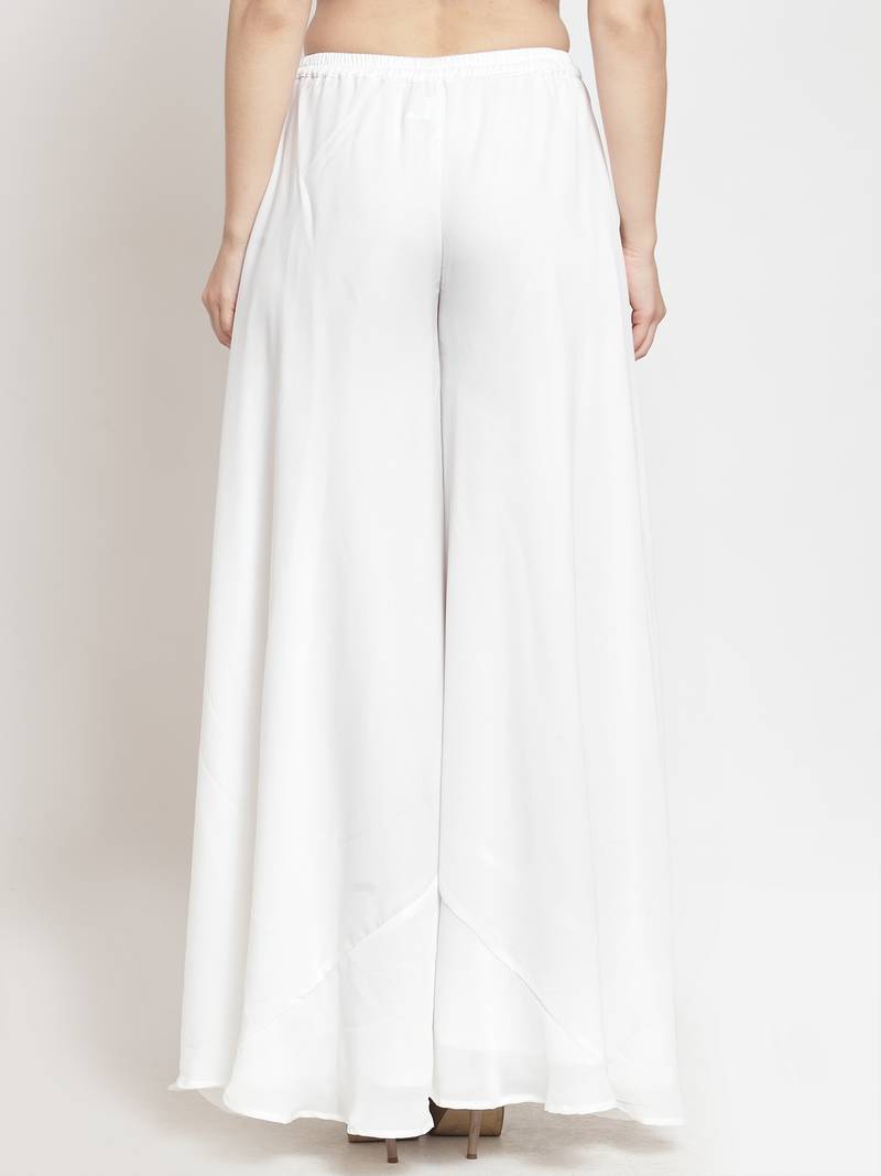 Beautiful designer geogrette plus size plazo pants