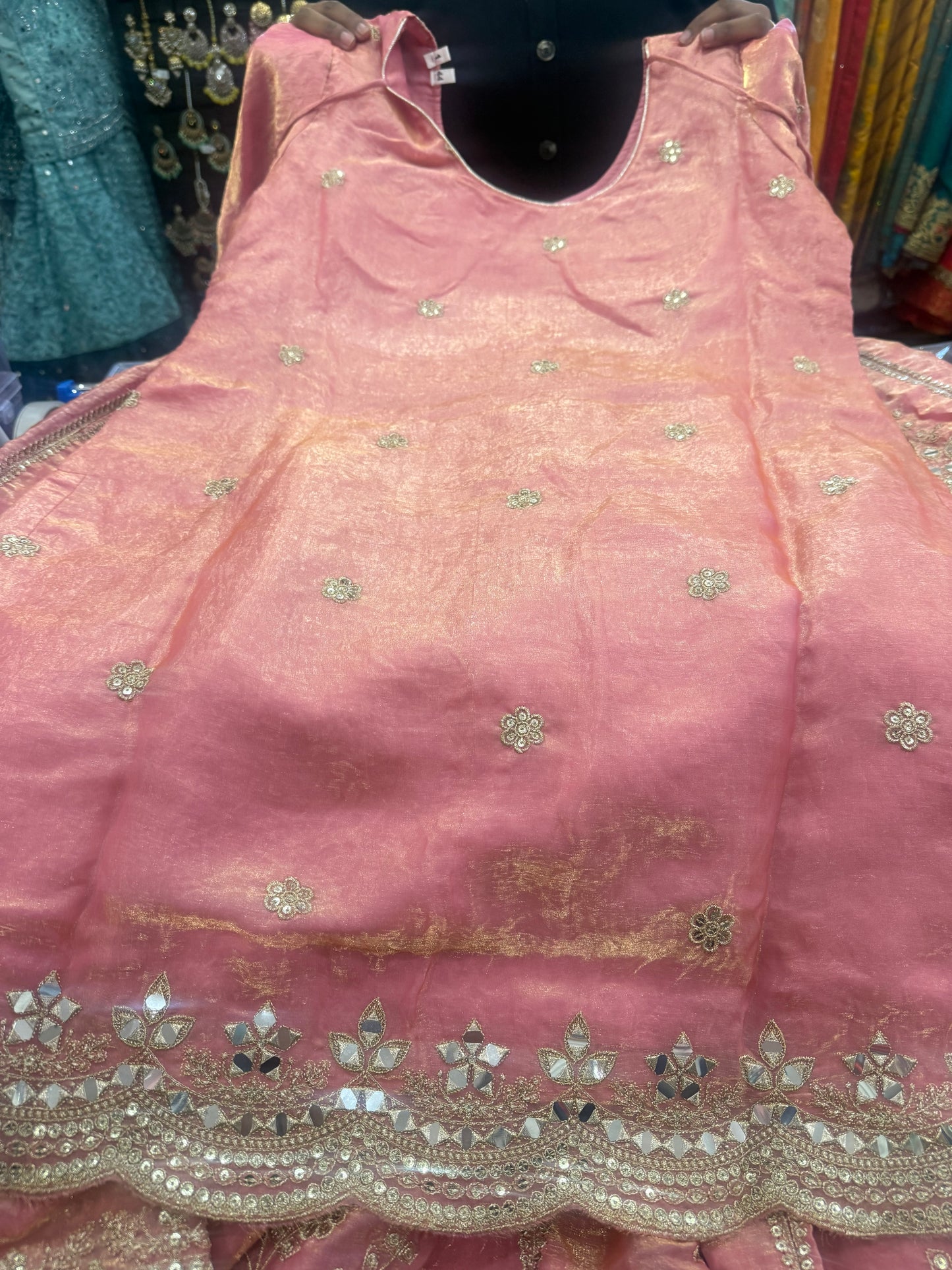 Beautiful designer plazo suit