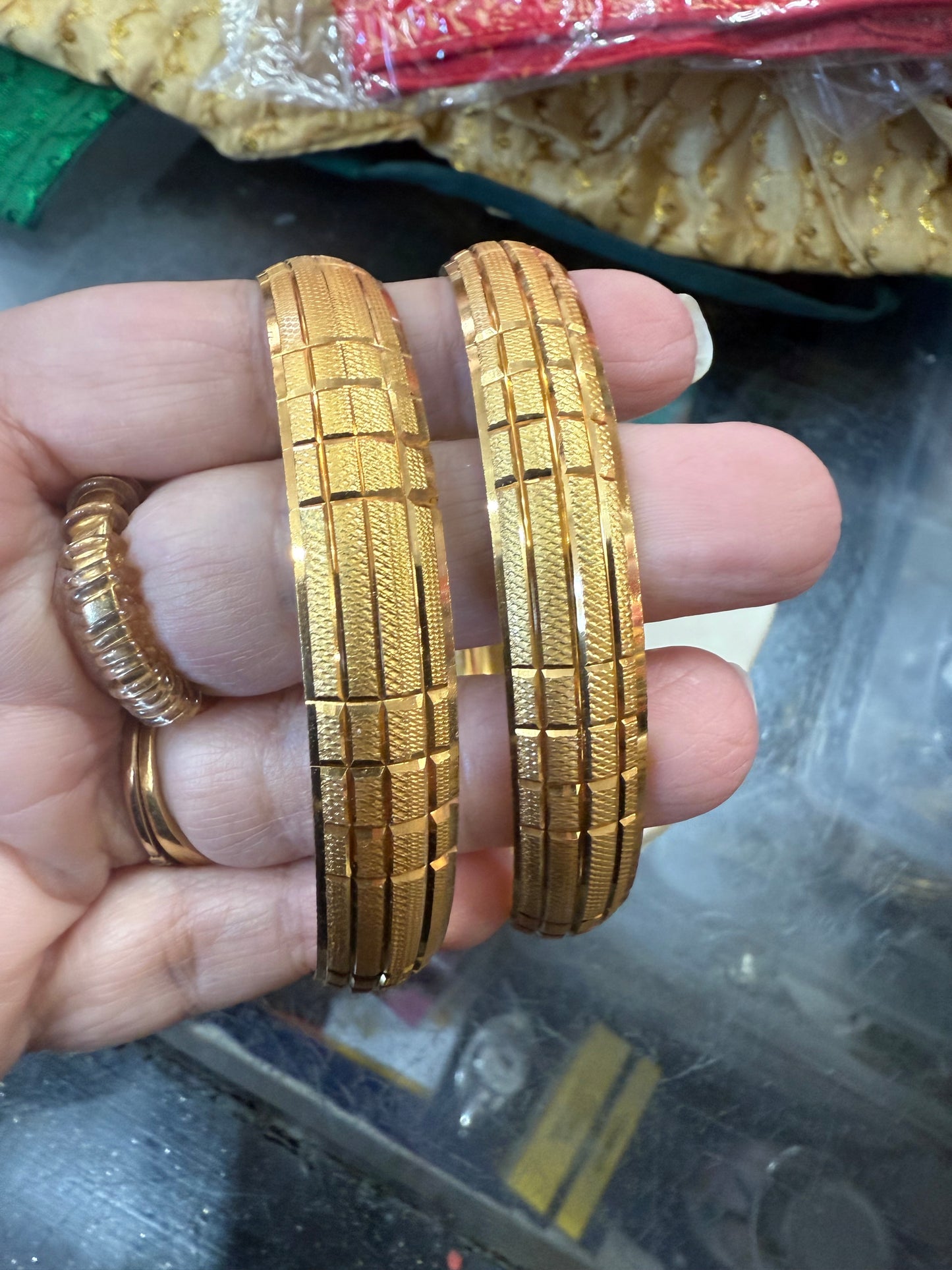 Beautiful gold plated bangles