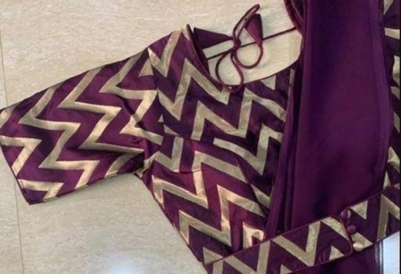 Beautiful designer saree with readymade blouse