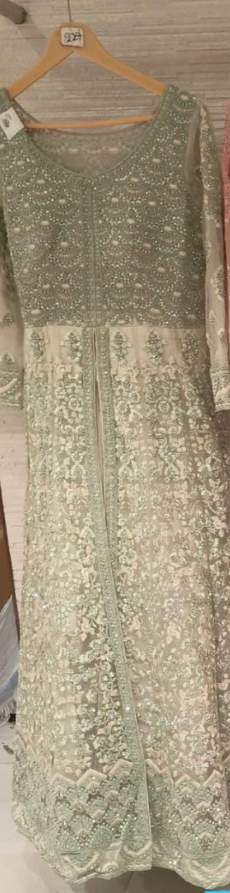 Beautiful designer fully embroidered anarkhali with stone work
