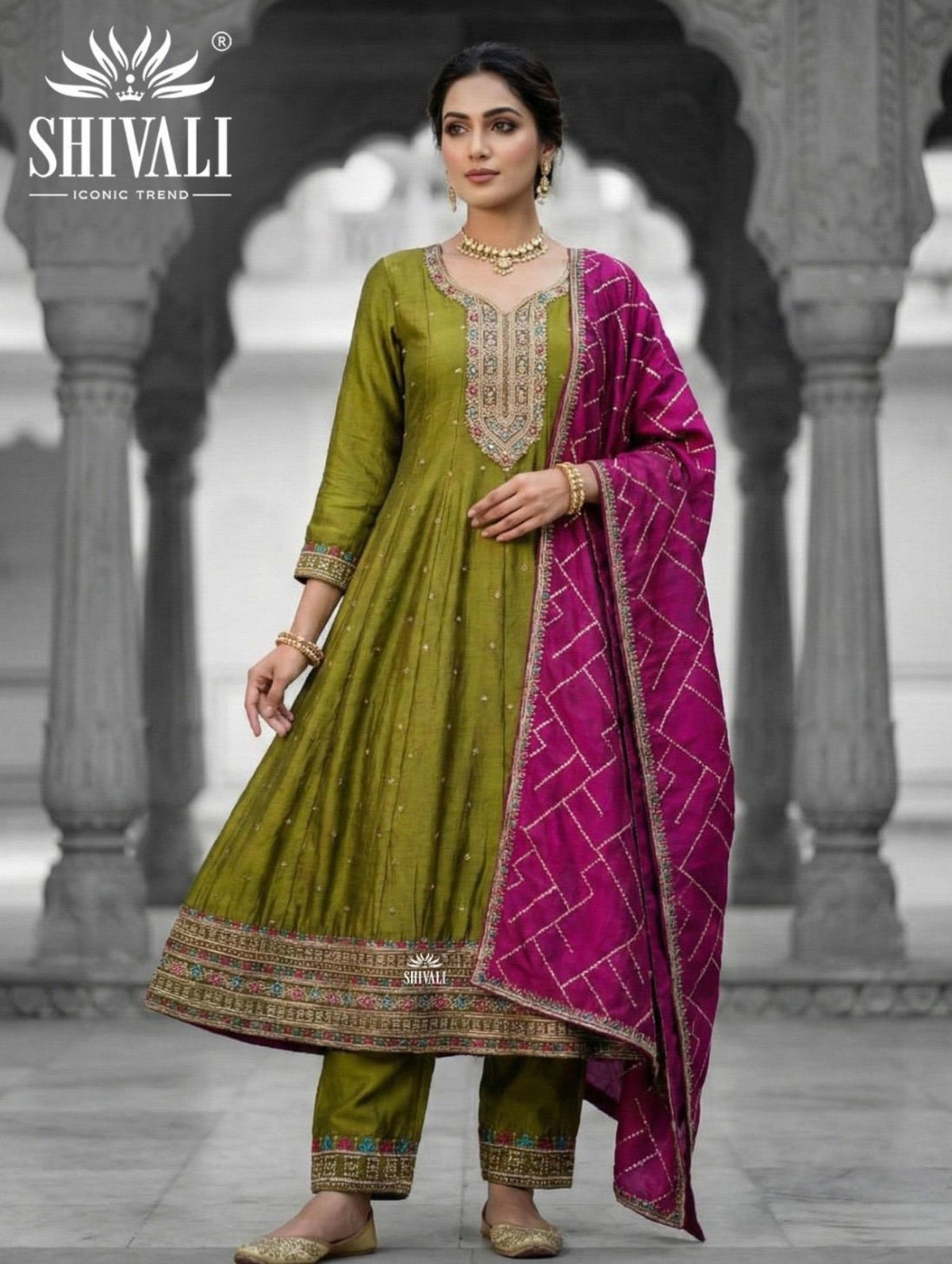 Beautiful designer Pakistani anarkhali suit