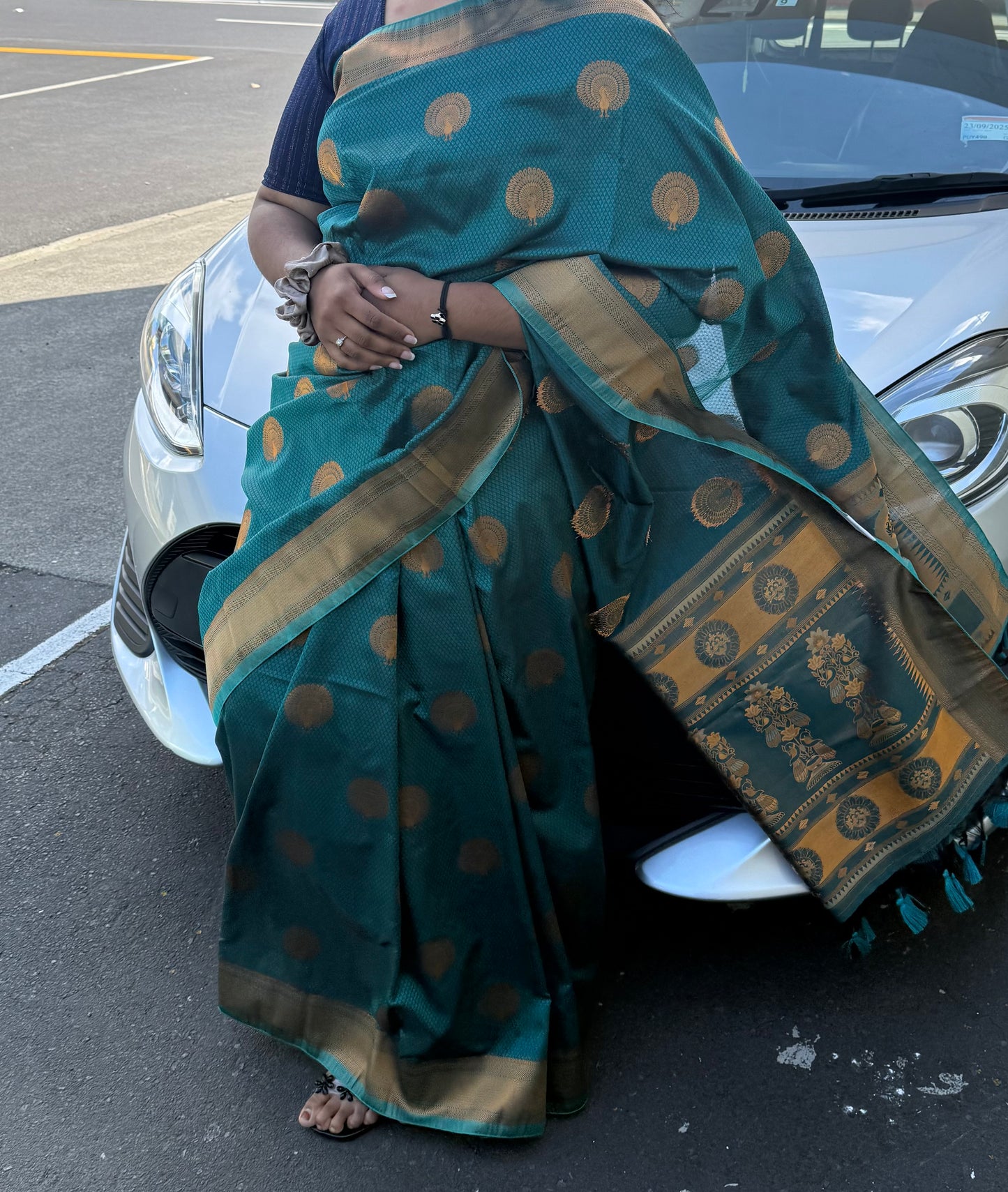 Beautiful designer silk saree