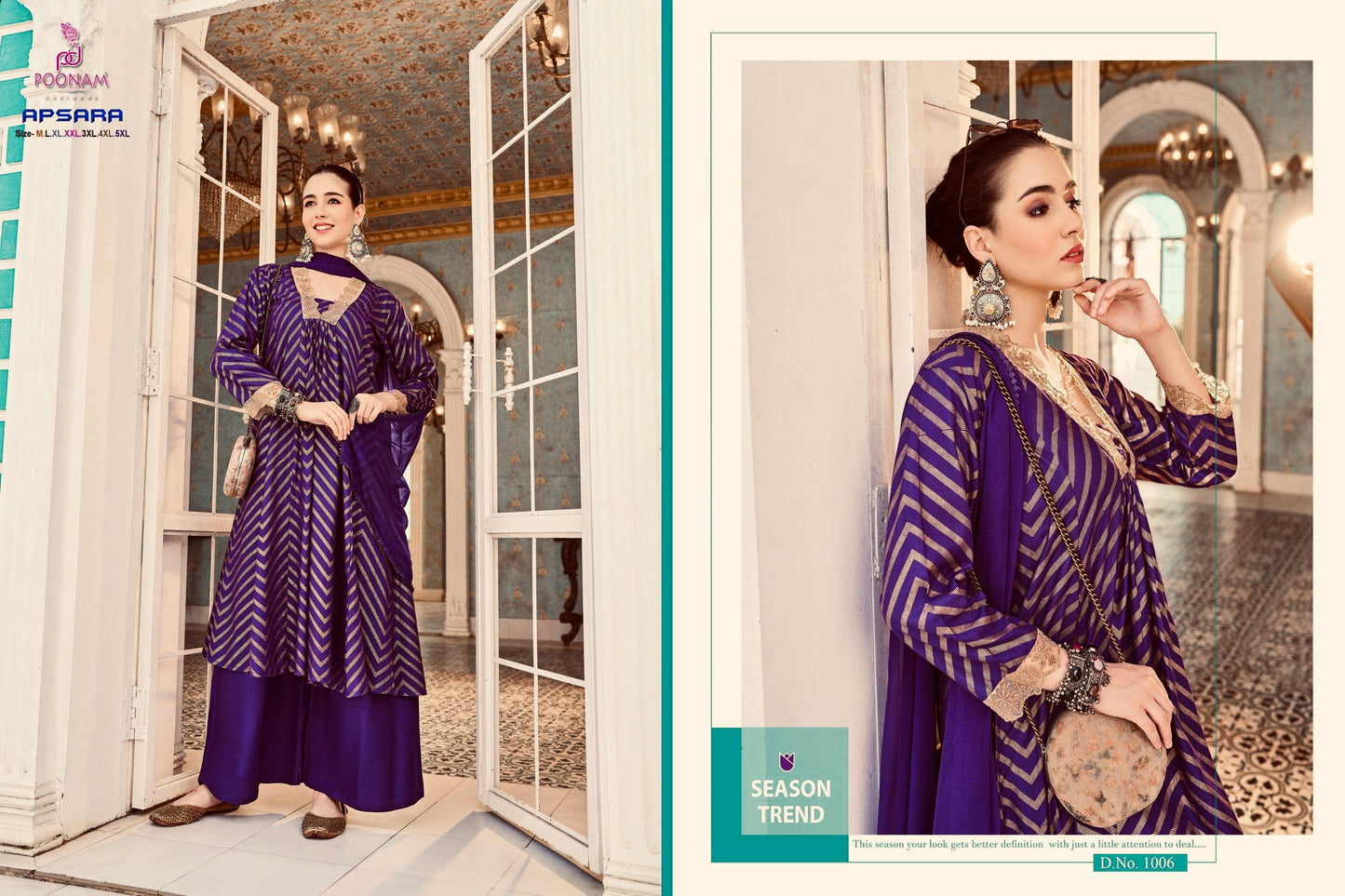 Beautiful designer plazo suit