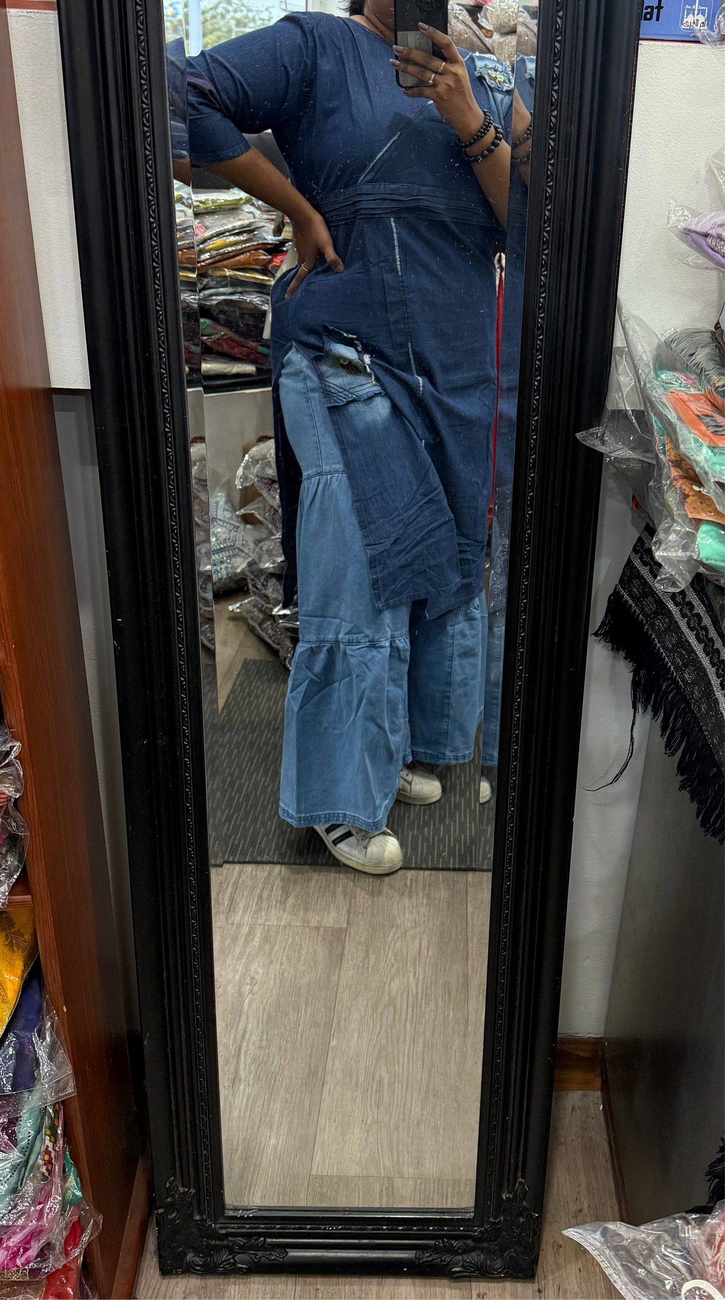Beautiful designer denim coord set