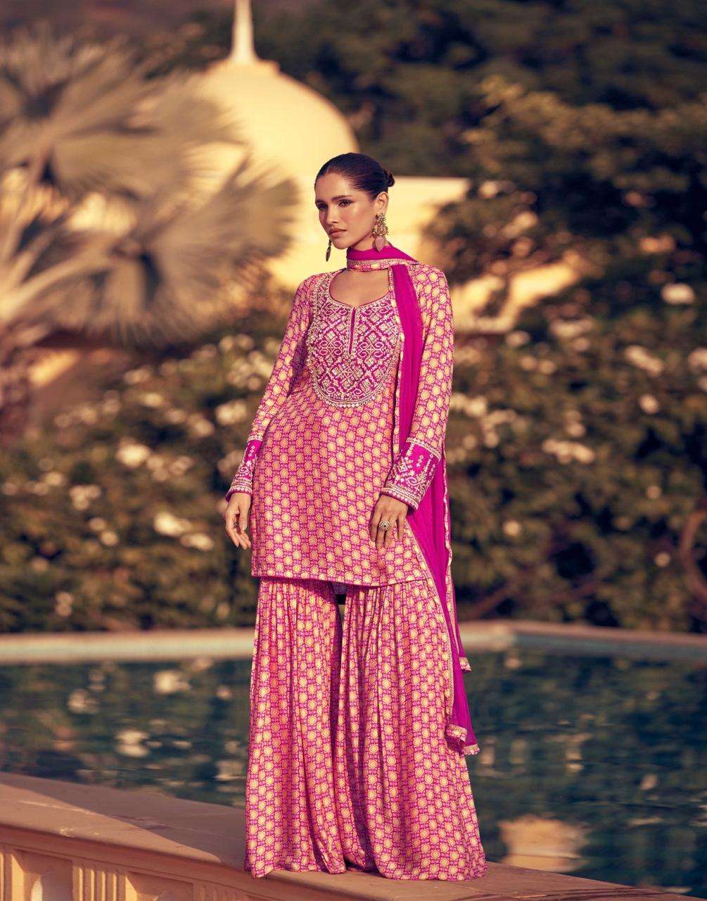 Beautiful designer sharara suit