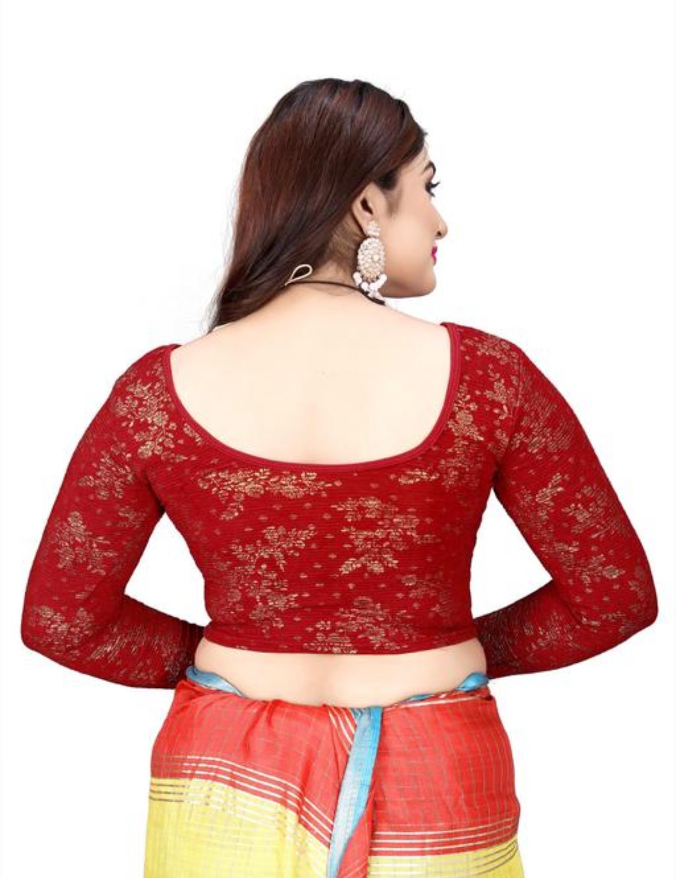 Beautiful designer long sleeves stretchable blouse