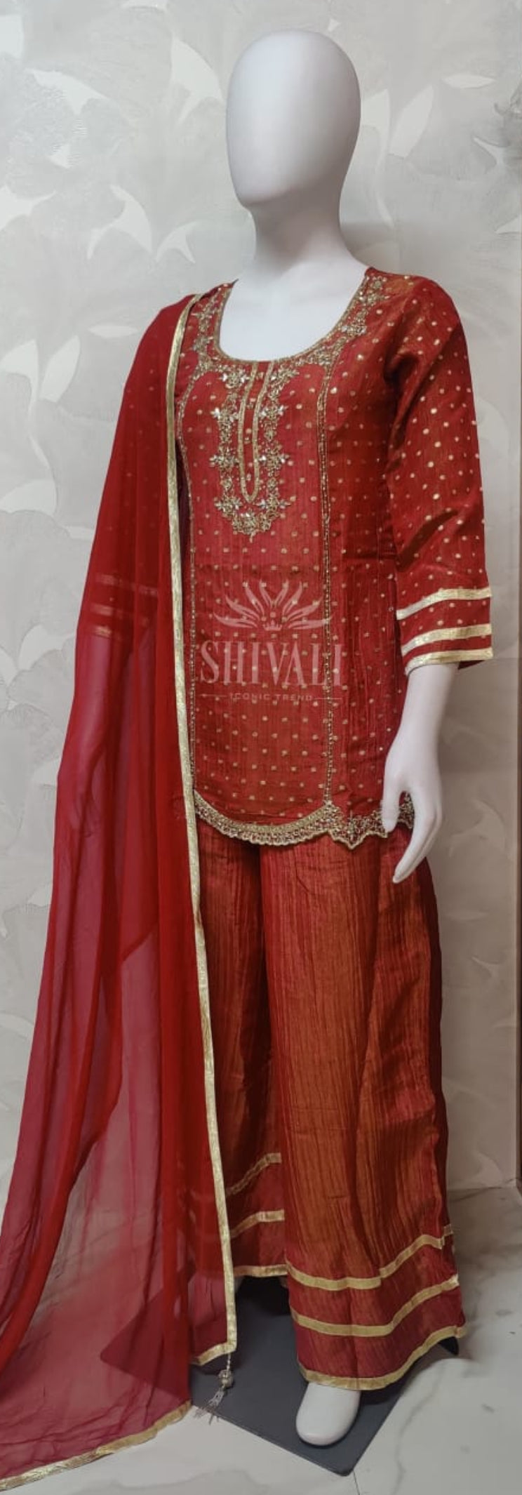 Beautiful designer plazo suit