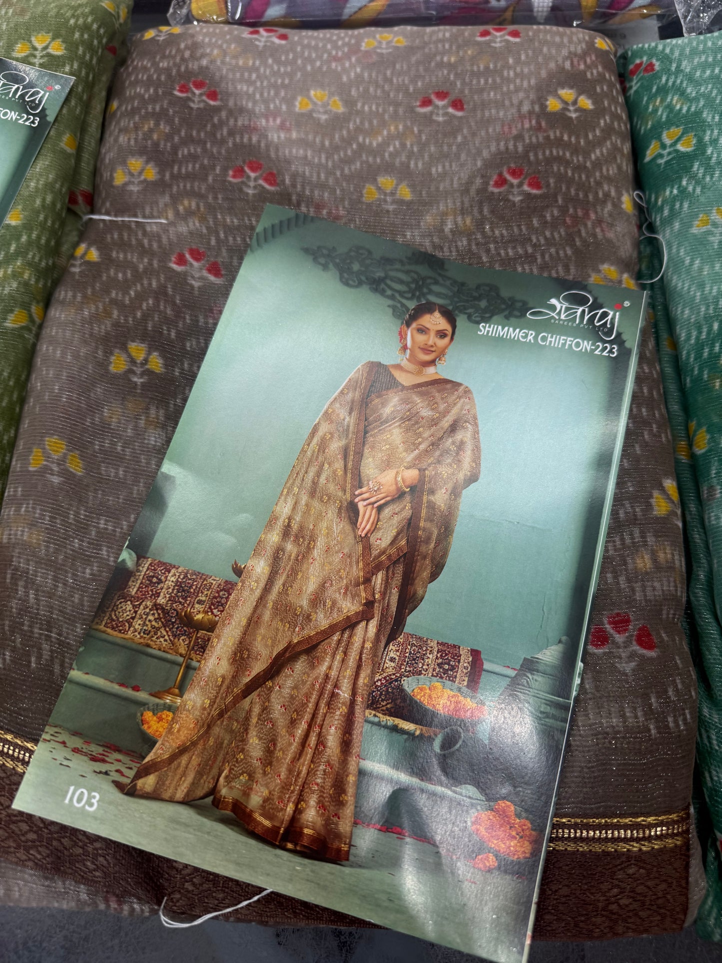 Beautiful designer floral saree