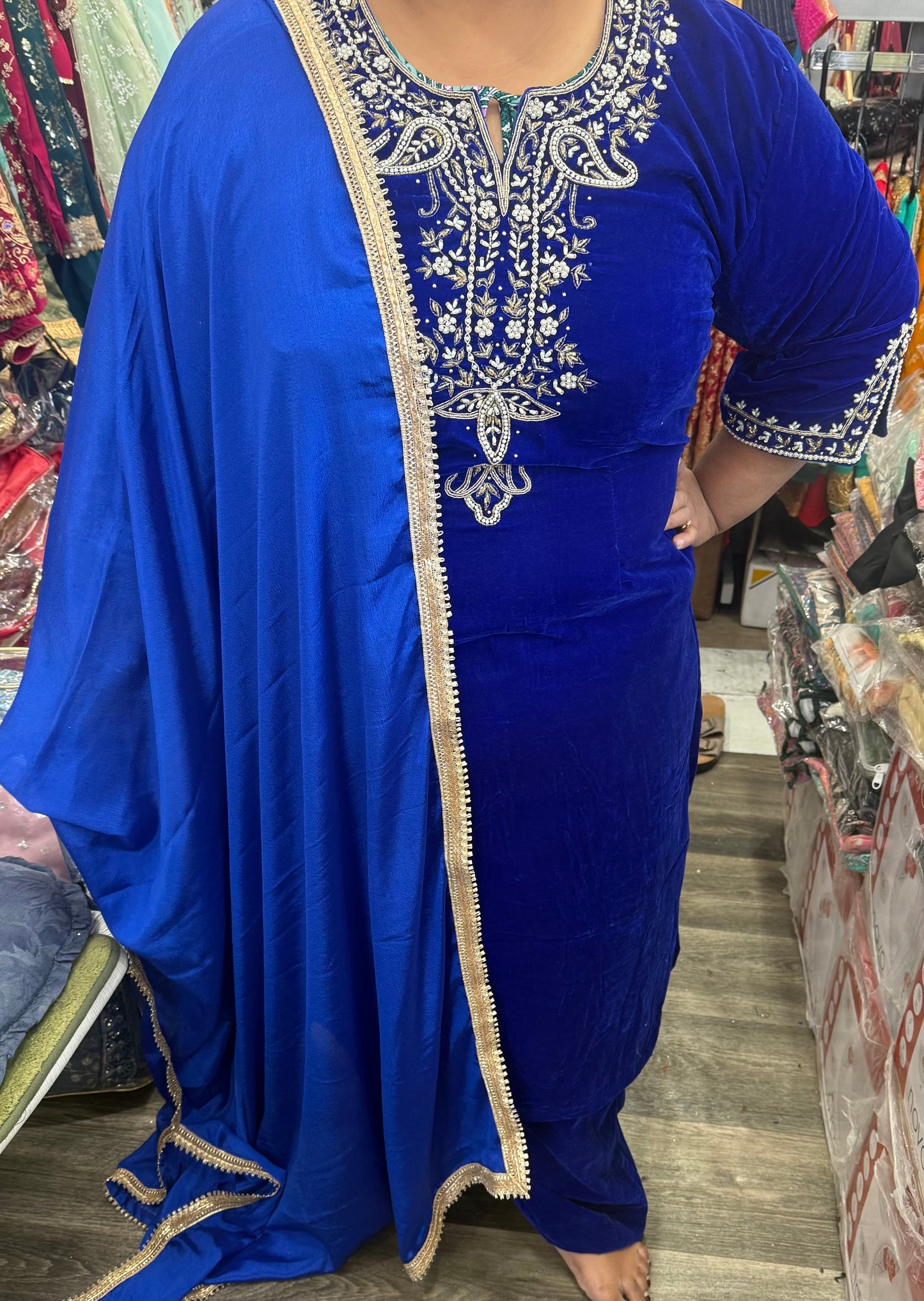 Beautiful designer plazo suit