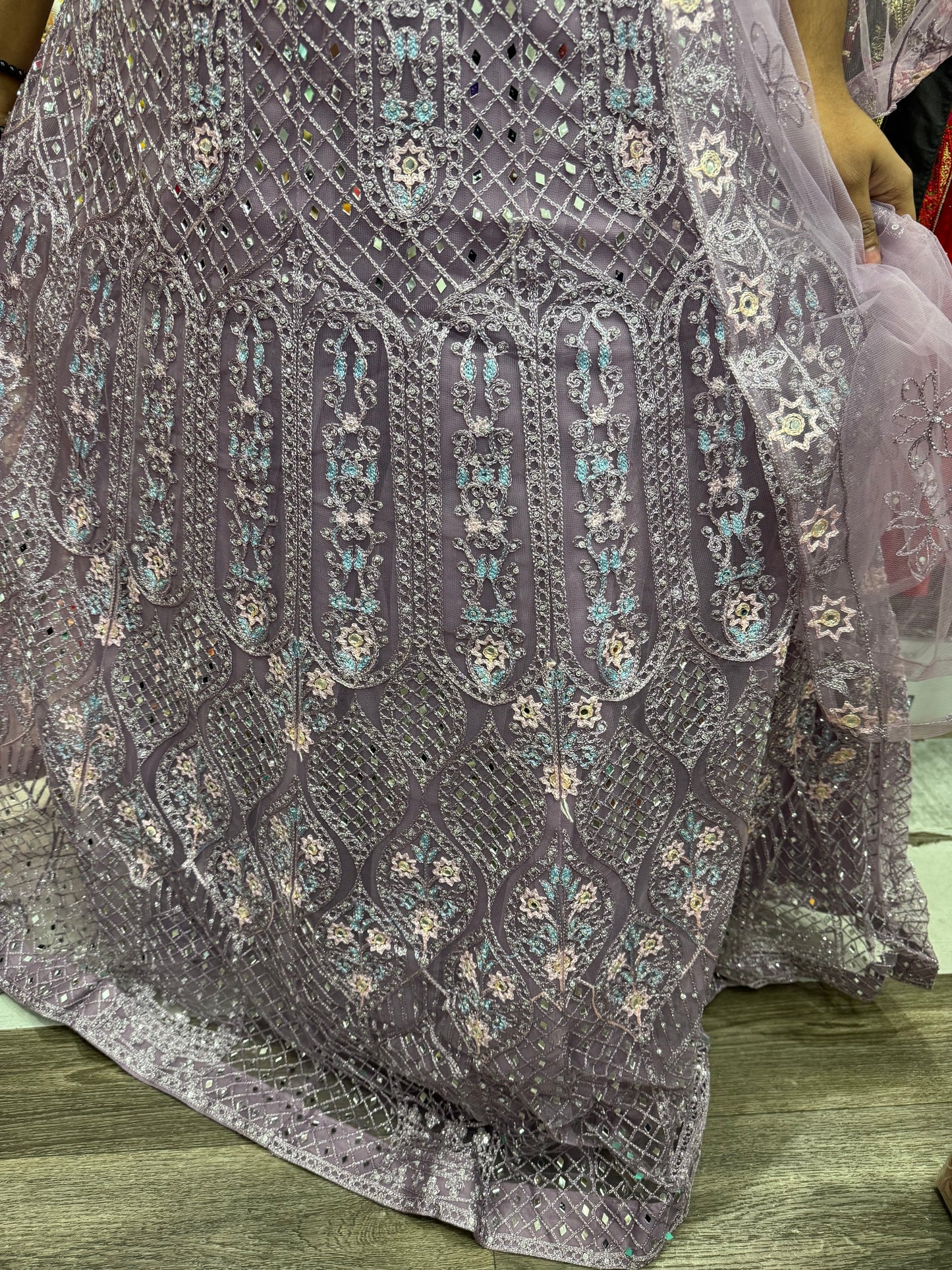 Beautiful designer gown anarkali suit