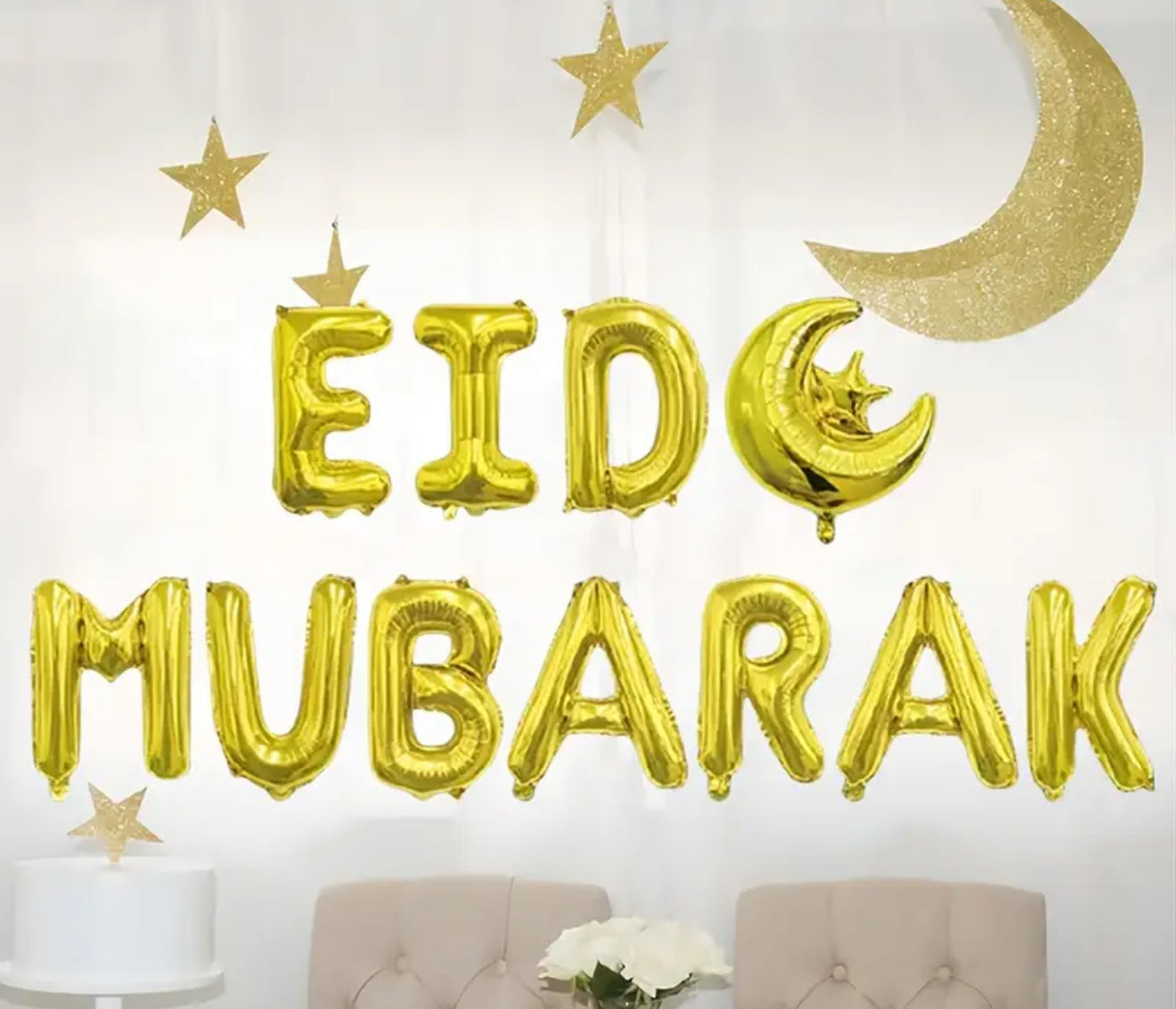11pcs/set Eid Mubarak Balloons Ramadan Decoration