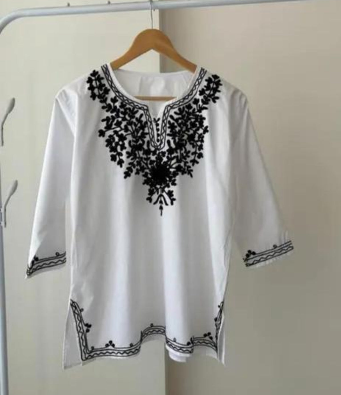 Beautiful designer Kashmiri embroidery short Kurti
