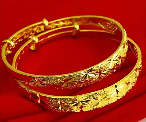 Beautiful designer gold plated adjustable bracelet