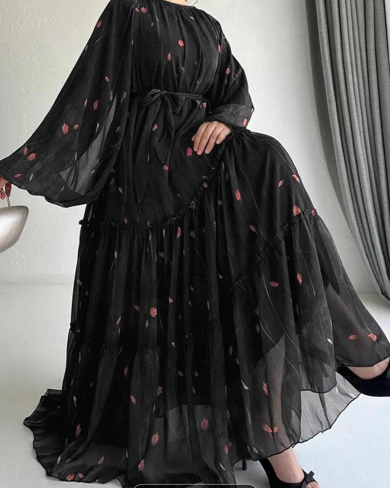 Beautiful designer long dress floral