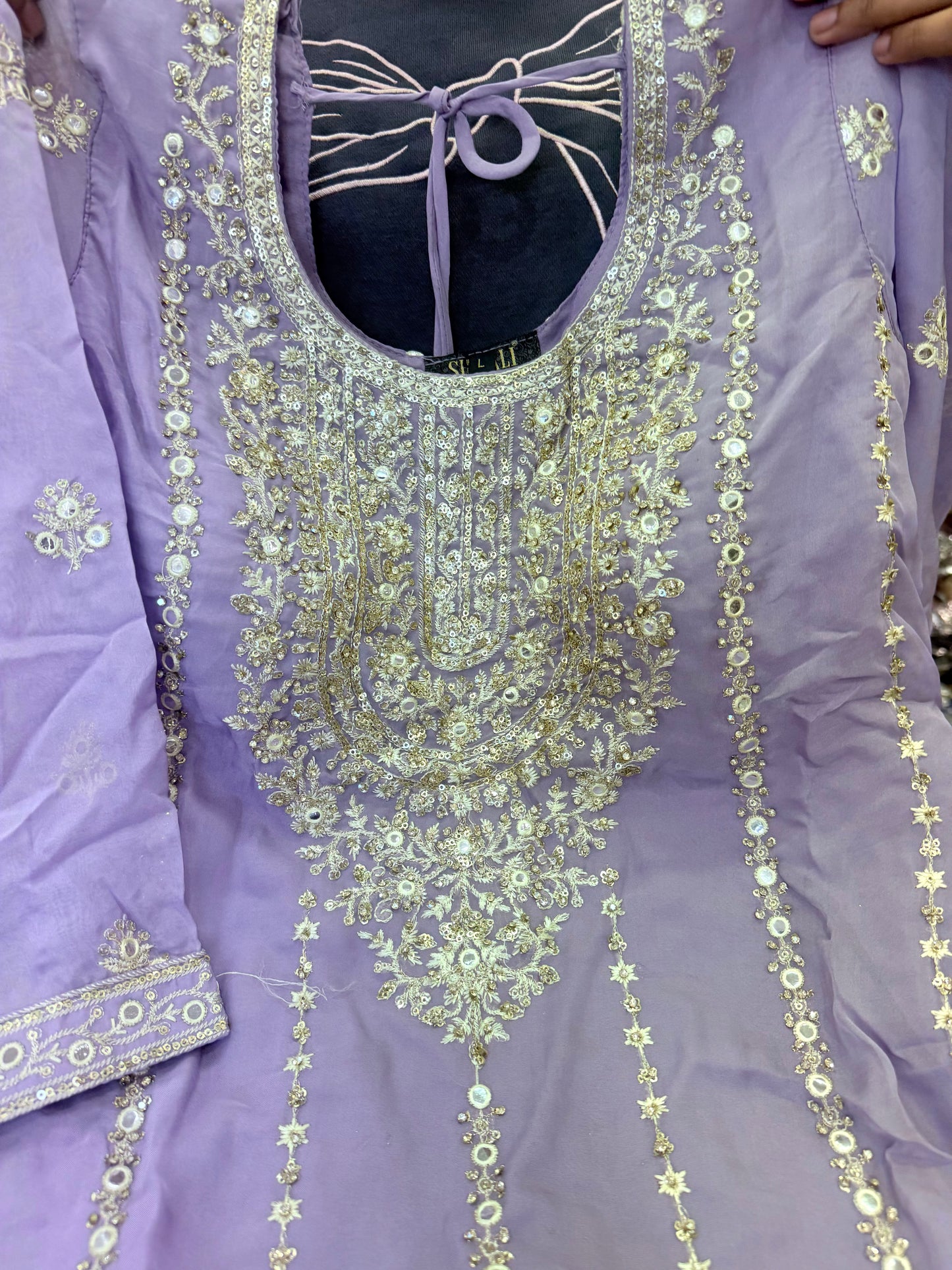Beautiful designer plazo suit