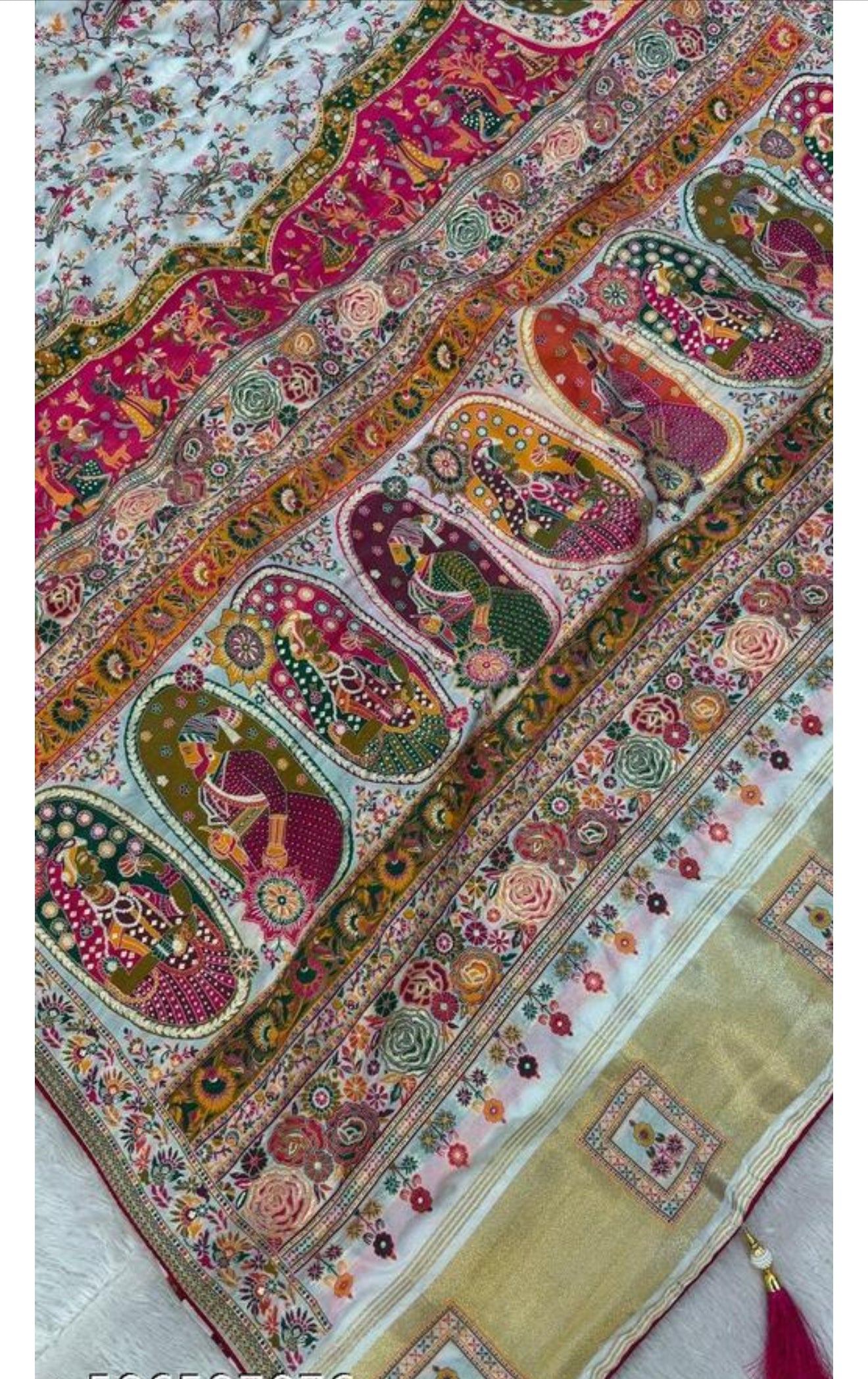 Beautiful designer pure silk saree