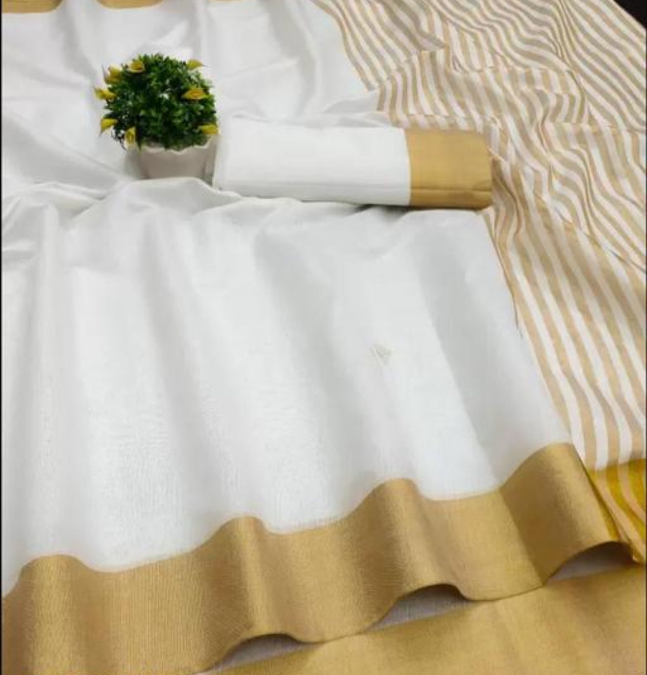 Beautiful designer cotton saree