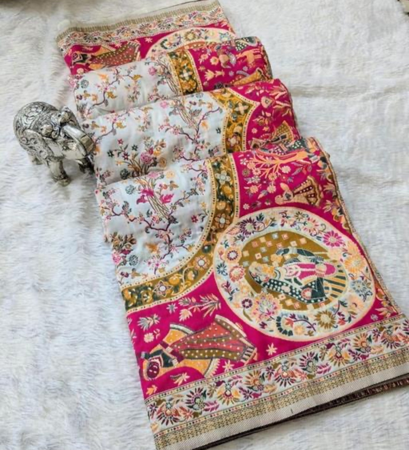 Beautiful designer pure silk saree