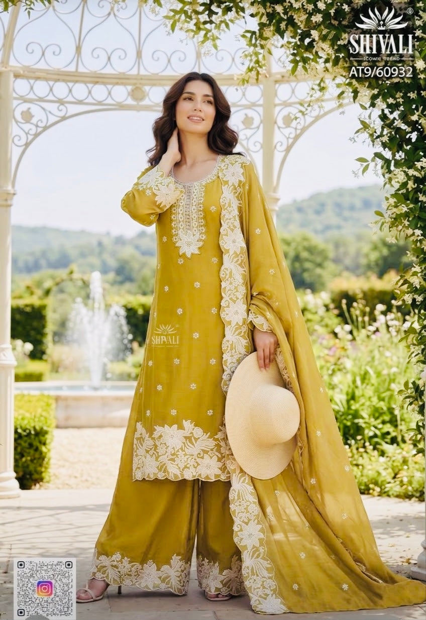 Beautiful designer plazo suit
