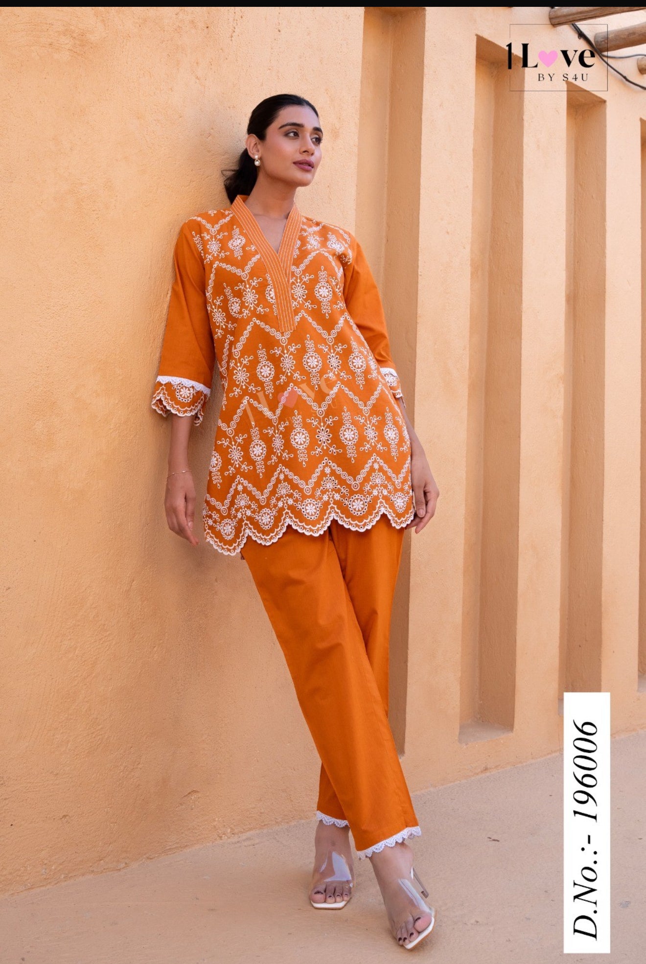 Beautiful designer fully embroidery coord set