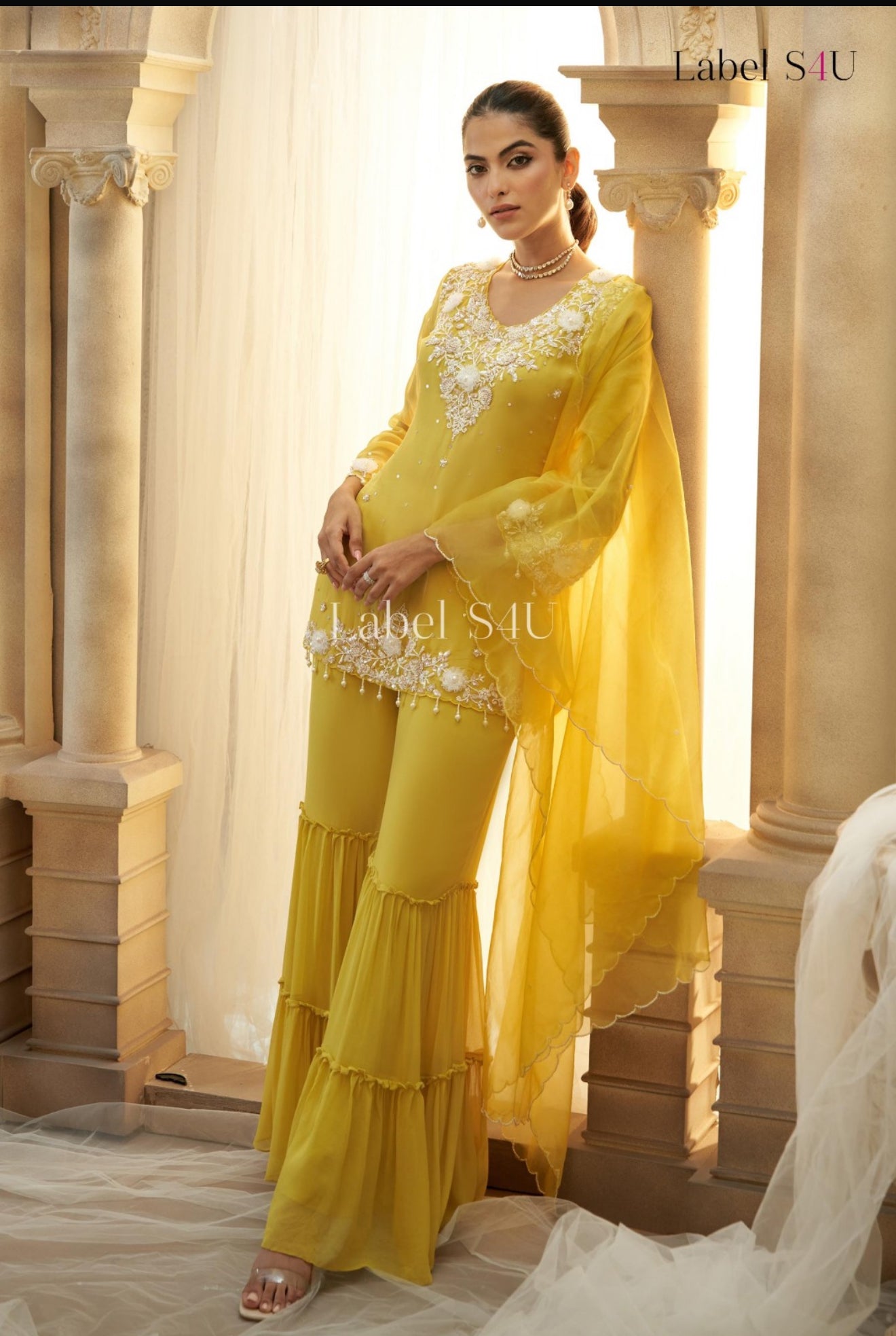 Beautiful designer sharara suit