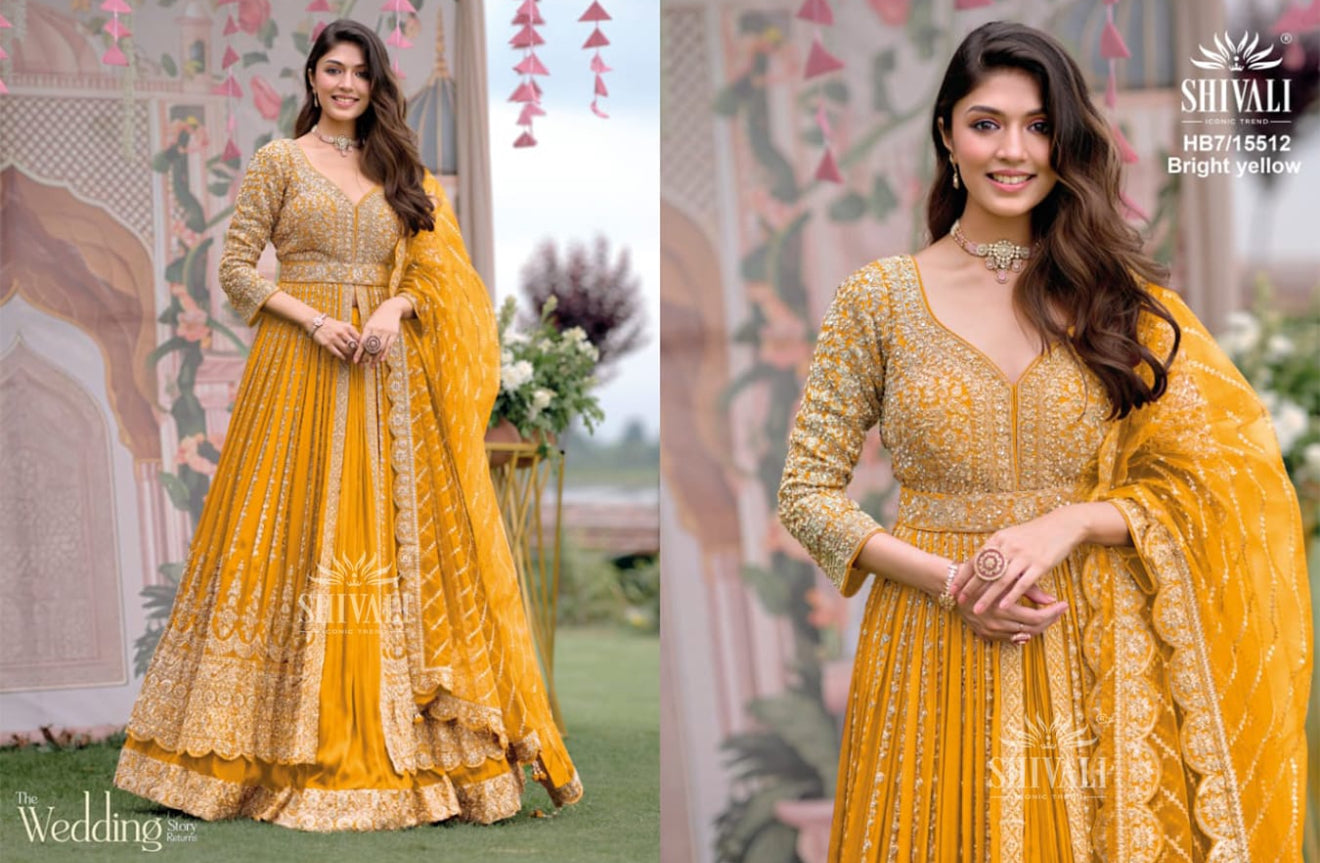 Beautiful designer long top lengha