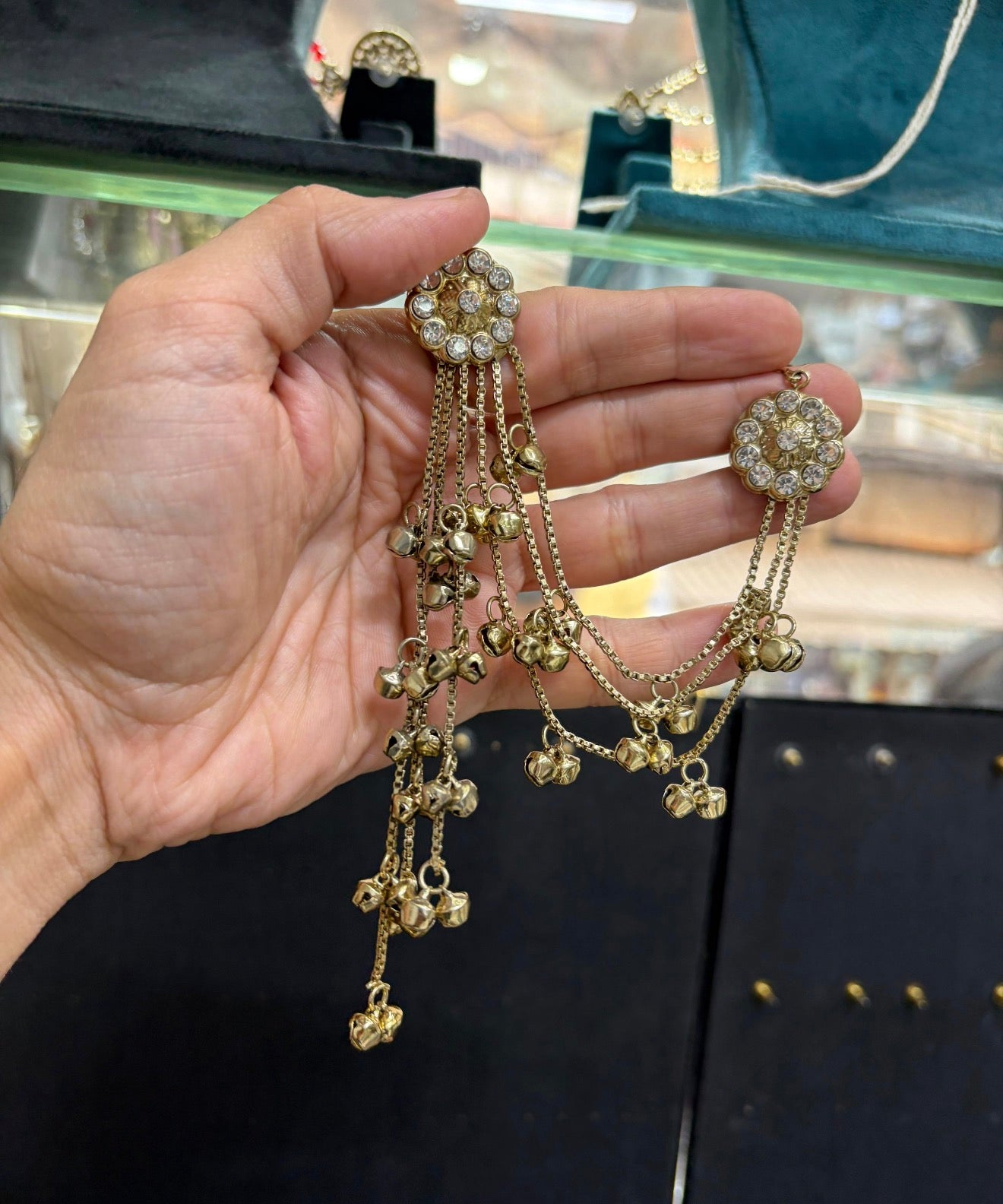 Beautiful designer bahubali Kashmiri earrings