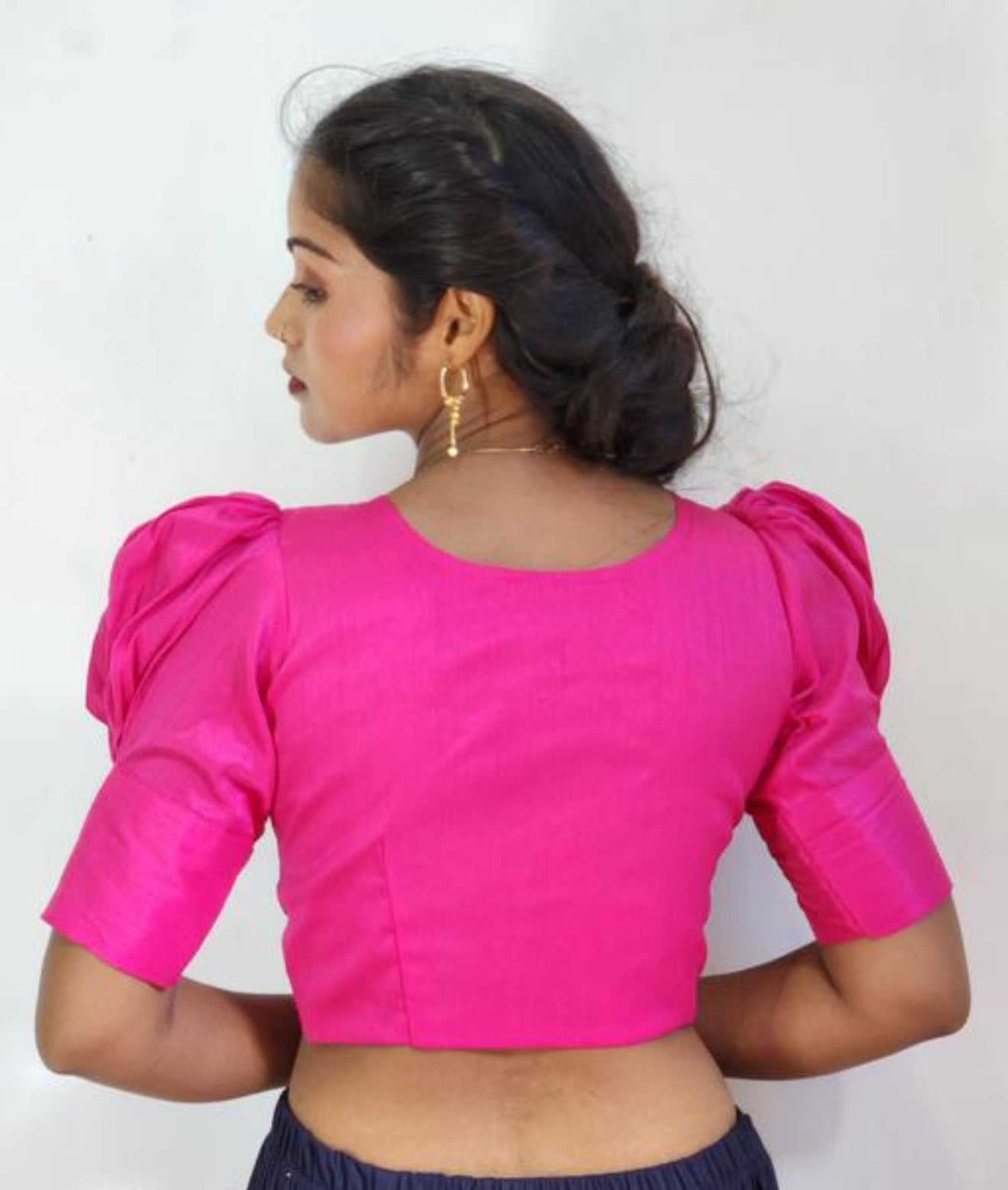 Beautiful designer puff sleeves blouse