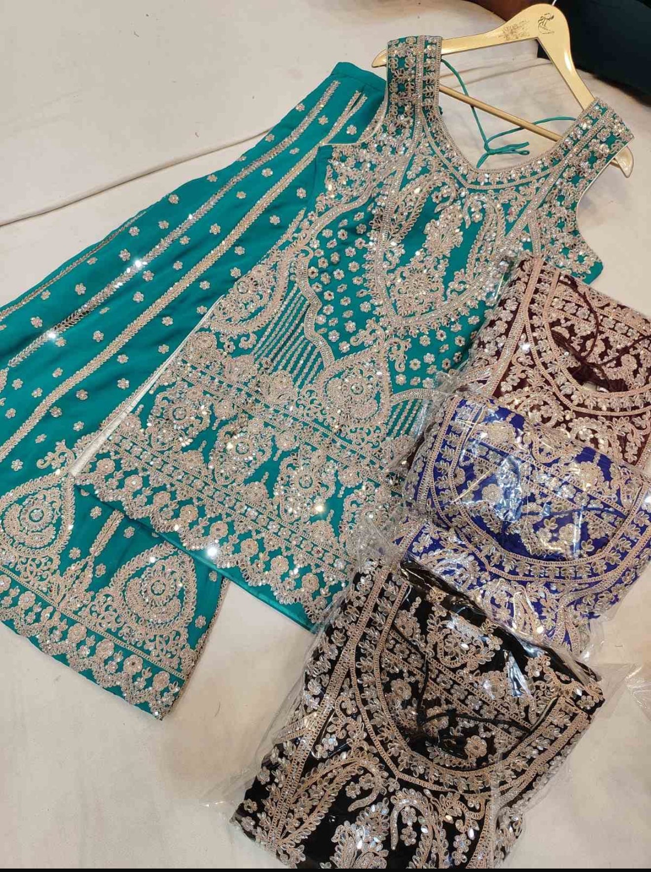 Beautiful designer plazo suit