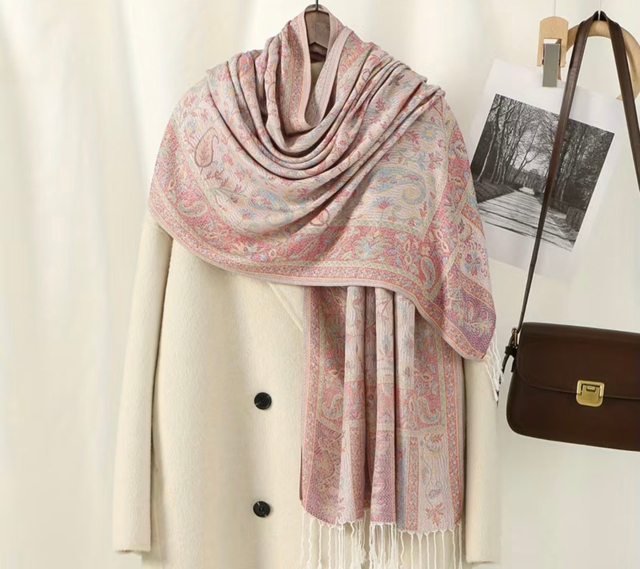 Beautiful designer woolen stroll/shawl