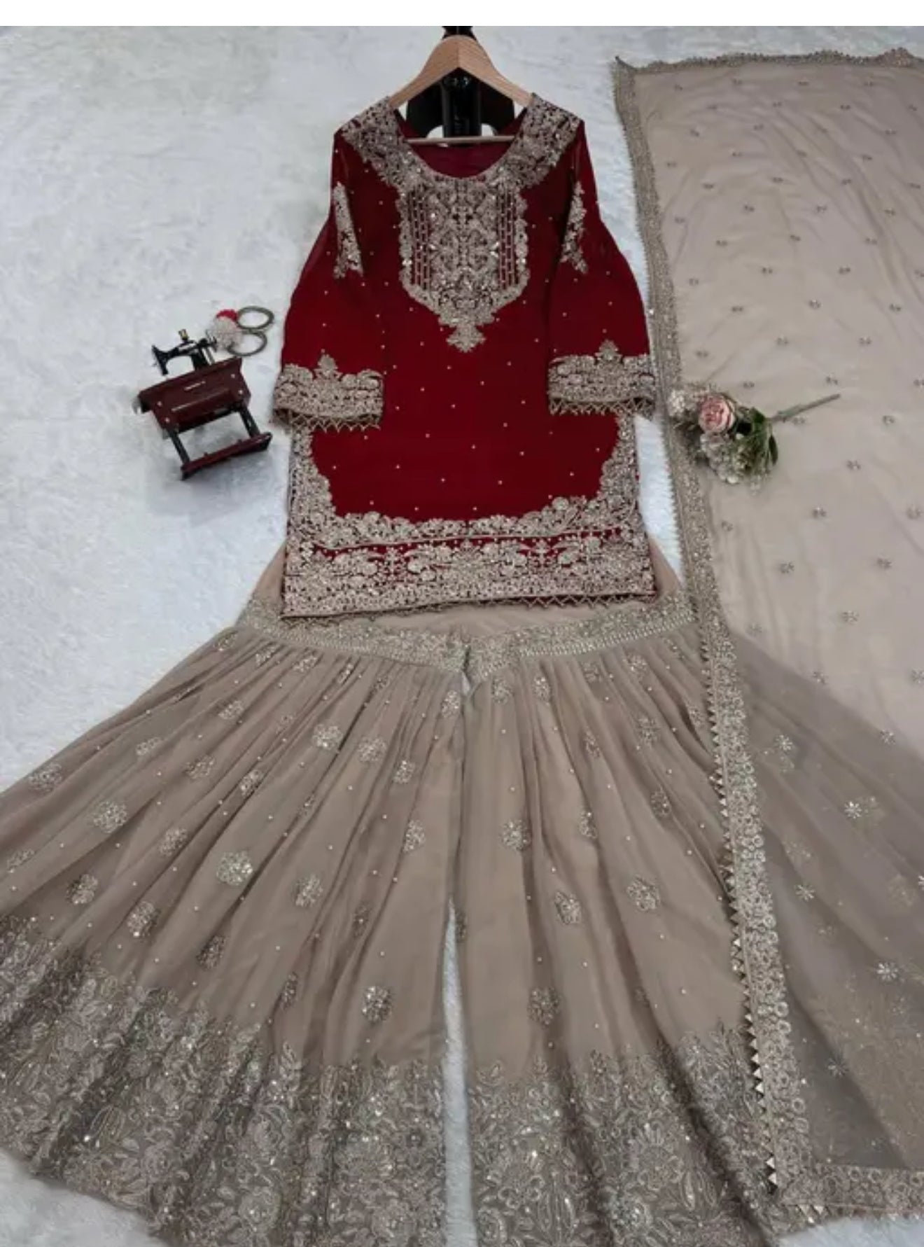 Beautiful designer sharara suit