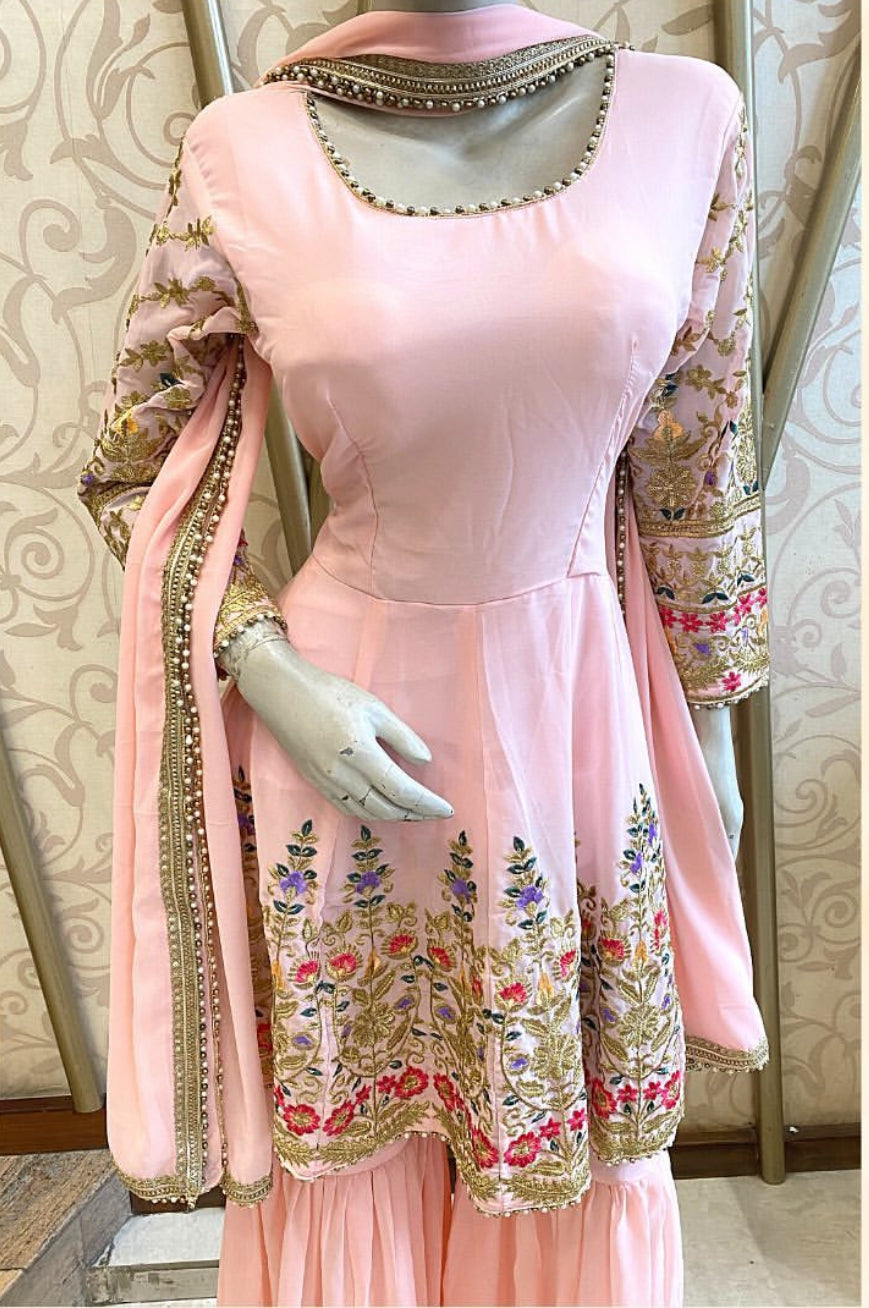Beautiful designer sharara suit