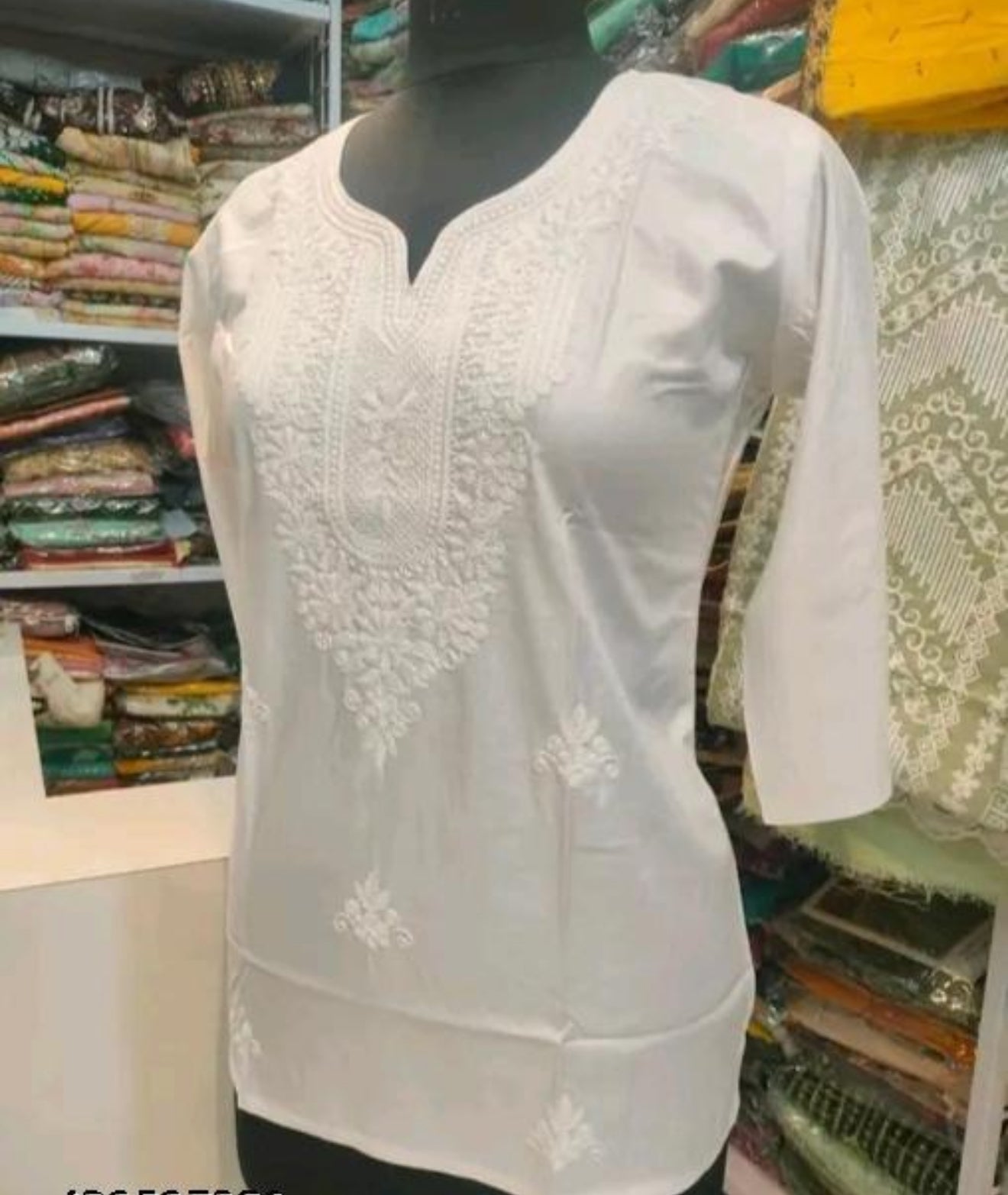 Beautiful designer embroidery short Kurti