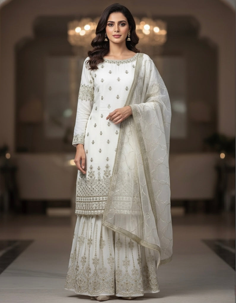 Beautiful designer sharara suit – Ethnic arts of india