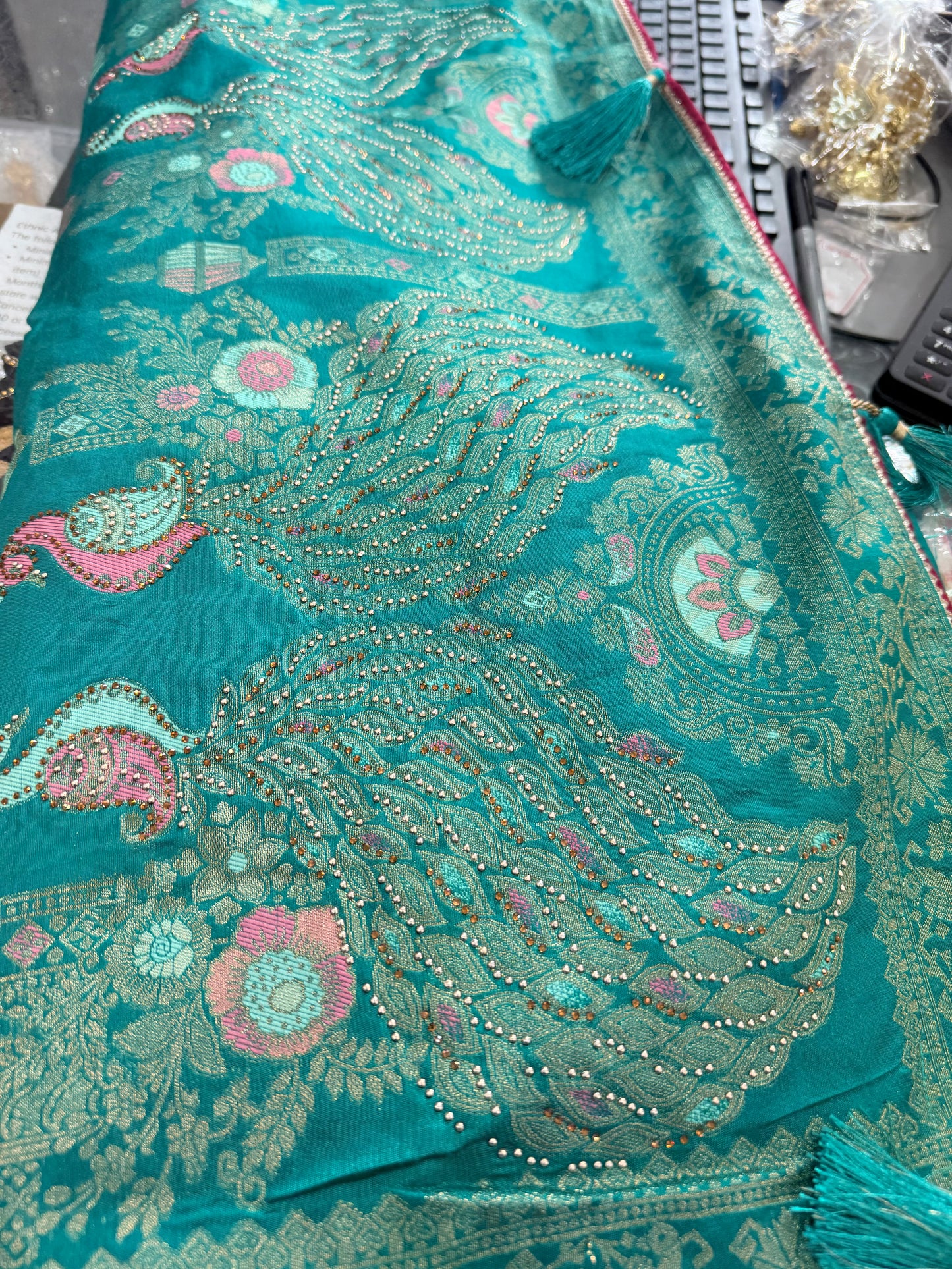 Beautiful designer cotton silk saree