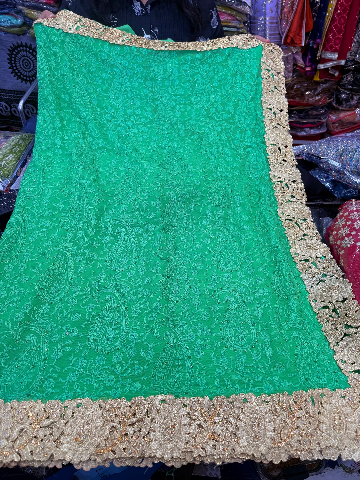 Beautiful designer Kashmiri embroidered saree