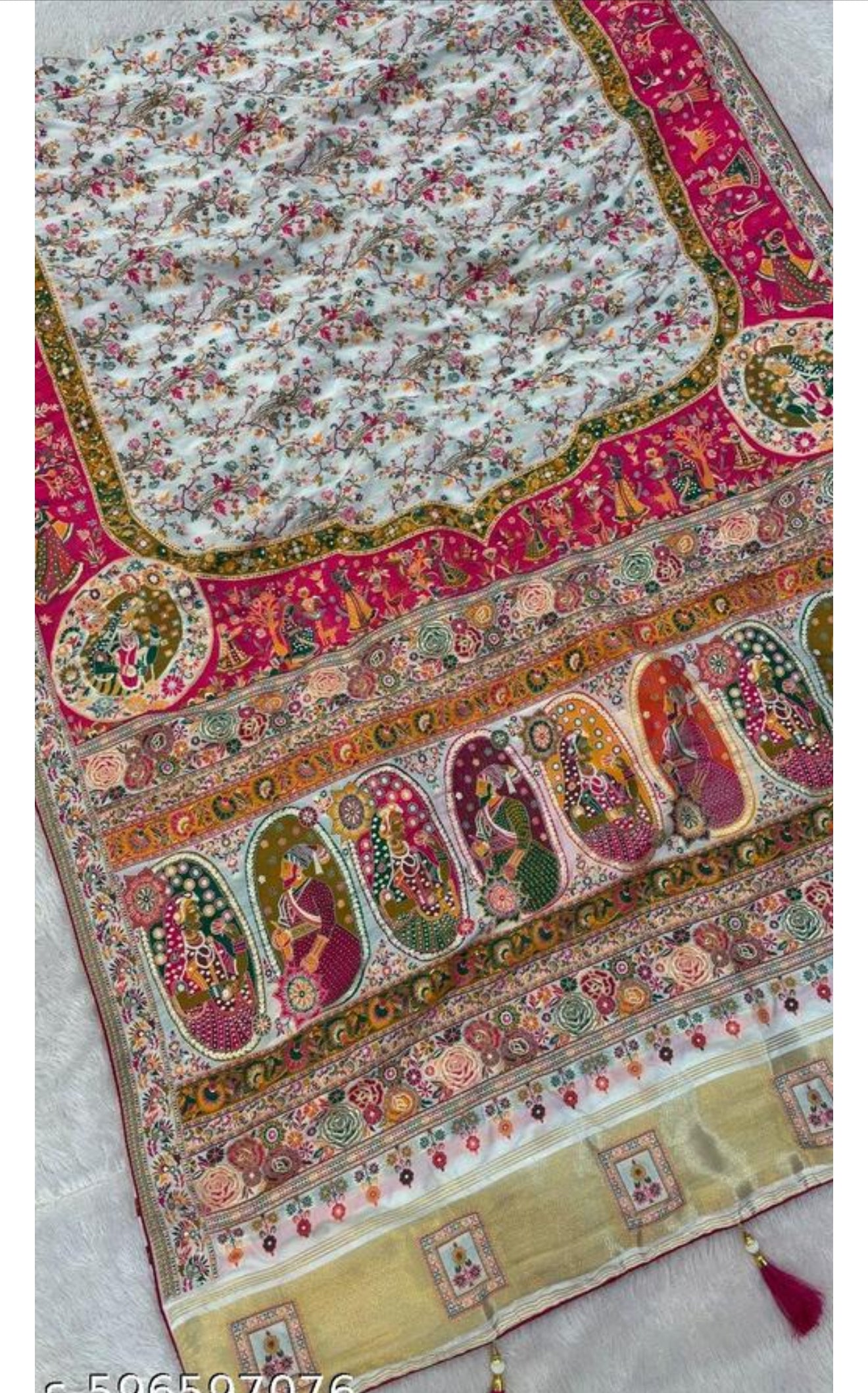 Beautiful designer pure silk saree