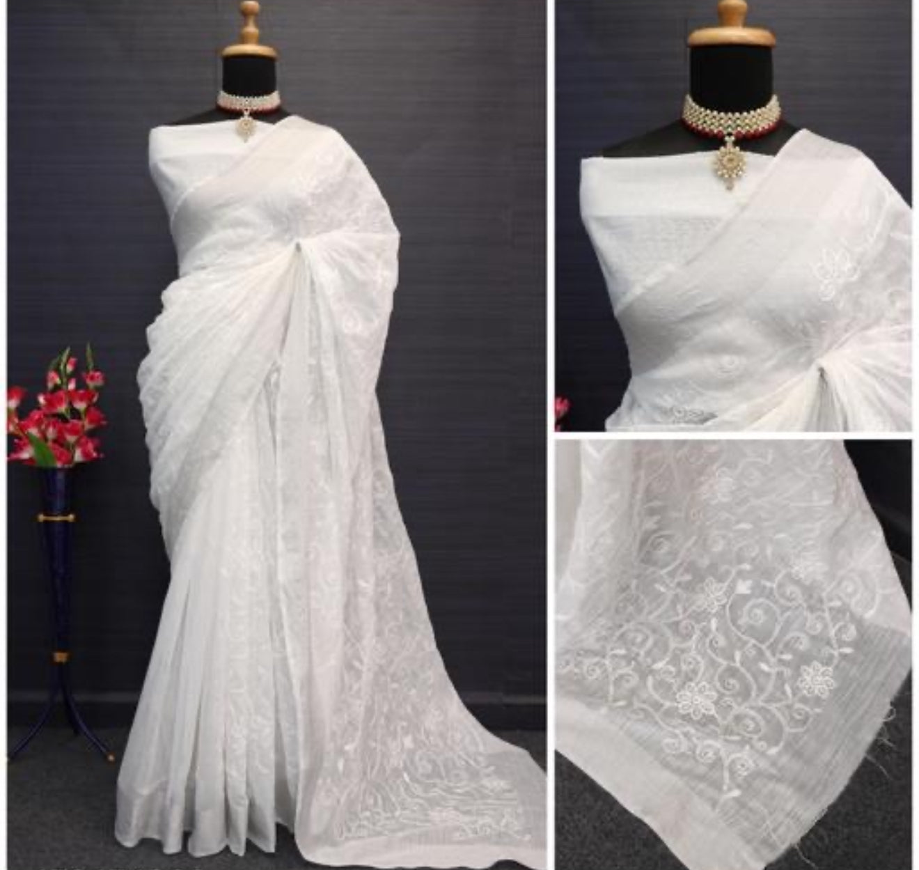 Beautiful designer cotton saree
